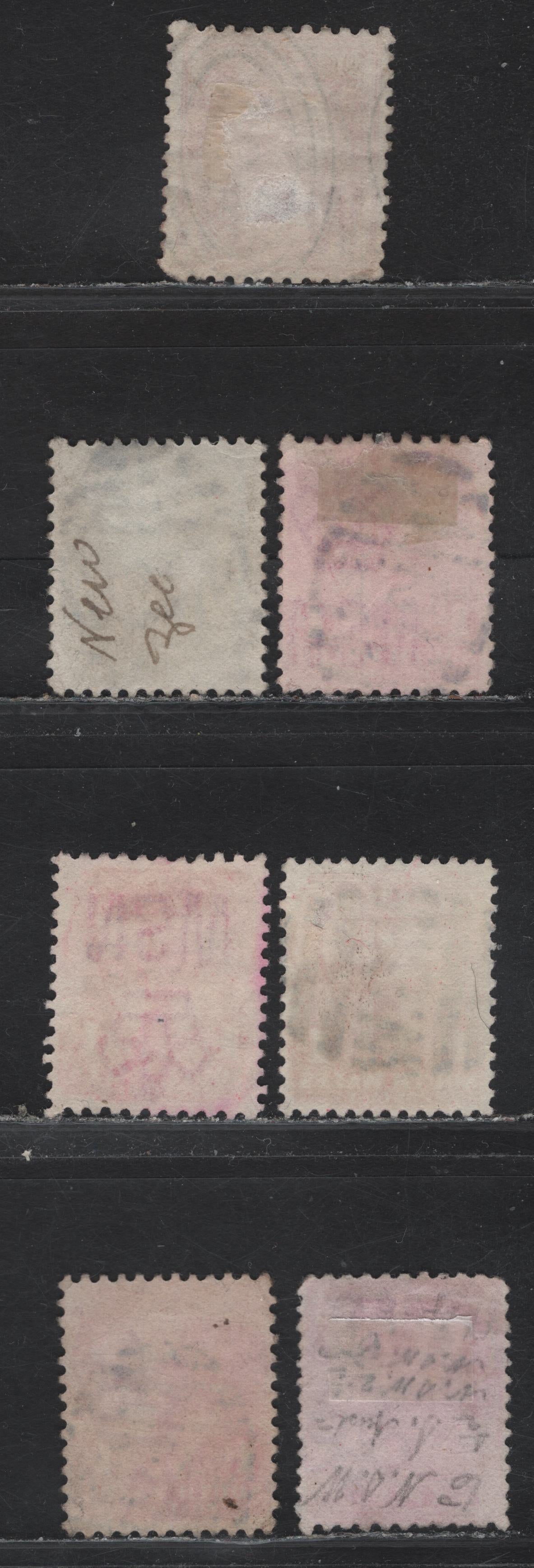 Lot 106 Australia - New South Wales (C) SG#223f, 273b, 288, 290,b, 256 1d - 6d Orange - Red Arms - Queen Victoria, 1882-1899 Keyplates, Centenary & Arm Issues, 7 Fine/Very Fine Used Singles, Selection of CDS Duplex Cancels