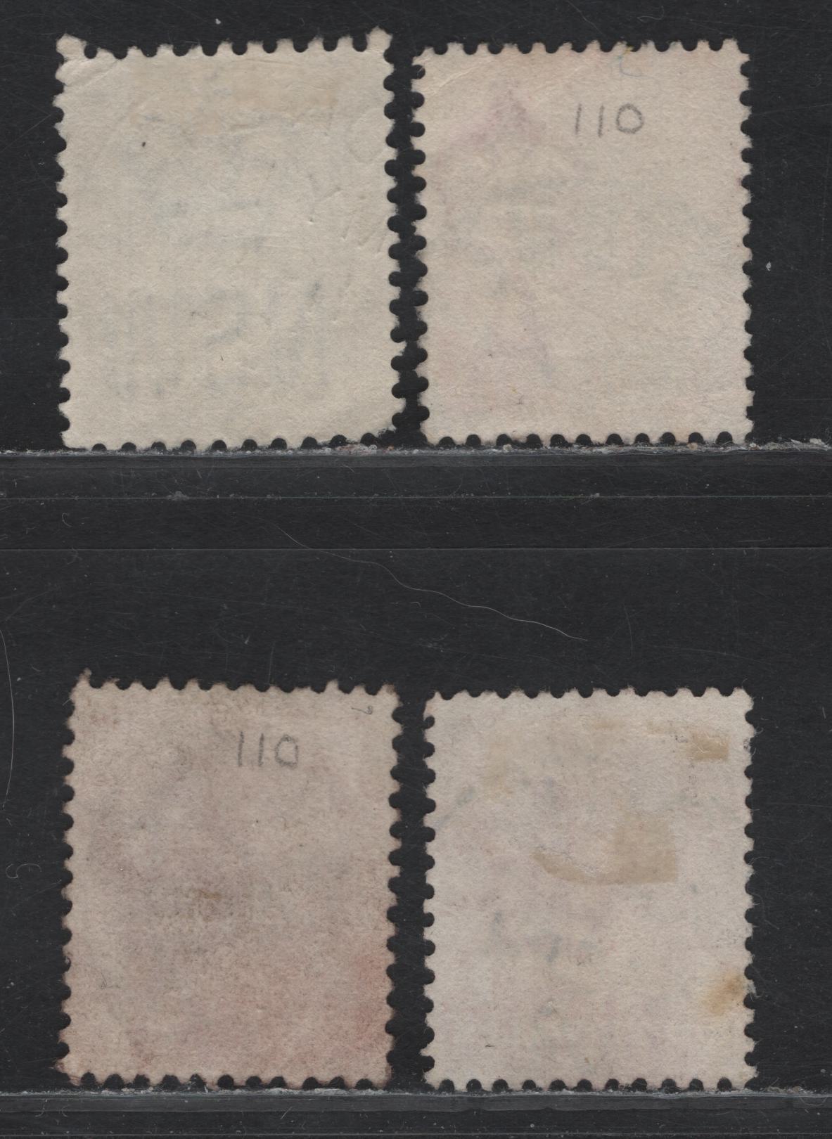 Lot 109 Australia - New South Wales (C) SG#253, 290b, 334 1d Red - Violet Queen Victoria, 1888-1910 Centenary - Arms Issues, 4 Fine/Very Fine Used Singles, Sydney & Picton CDS Cancles