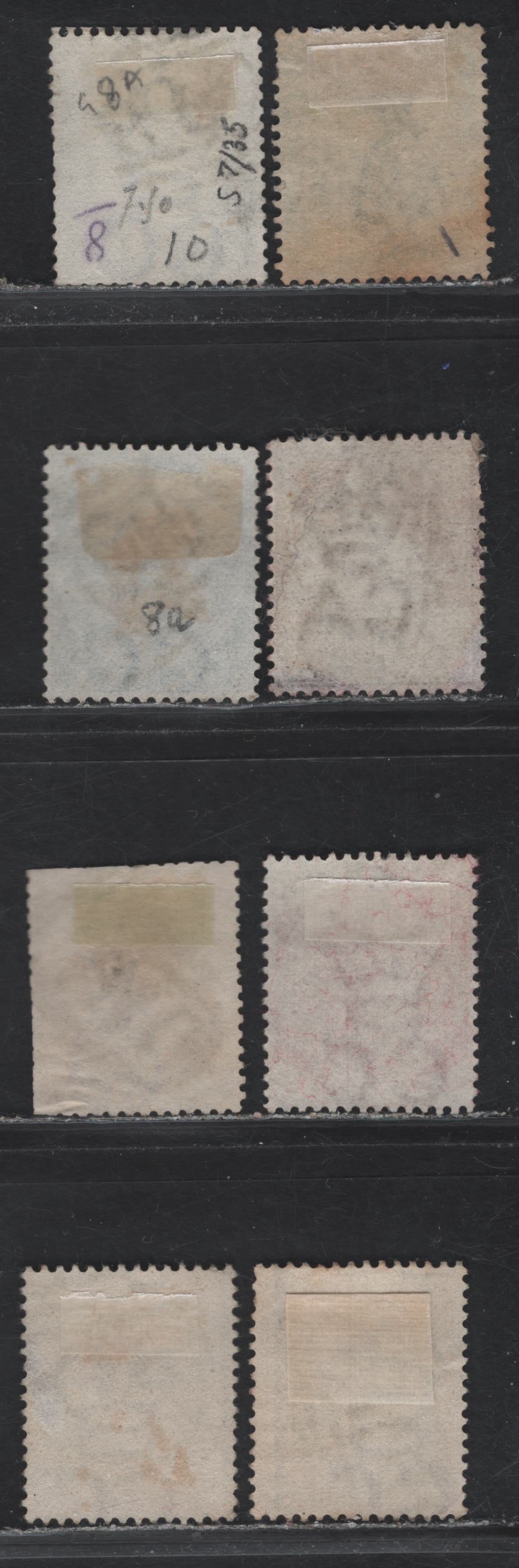 Lot 202 Jamaica (C) Selection Of Barred Numeral & Ship Cancels On, 1860-70, 1870-83, 1899-91 Queen Victorial Keyplate Issues, 8 G-F Used Singles Including A01 Kingston, 10 Falmouth, A30 Black River, 'B' Ship Mail, A55 MileGully & More