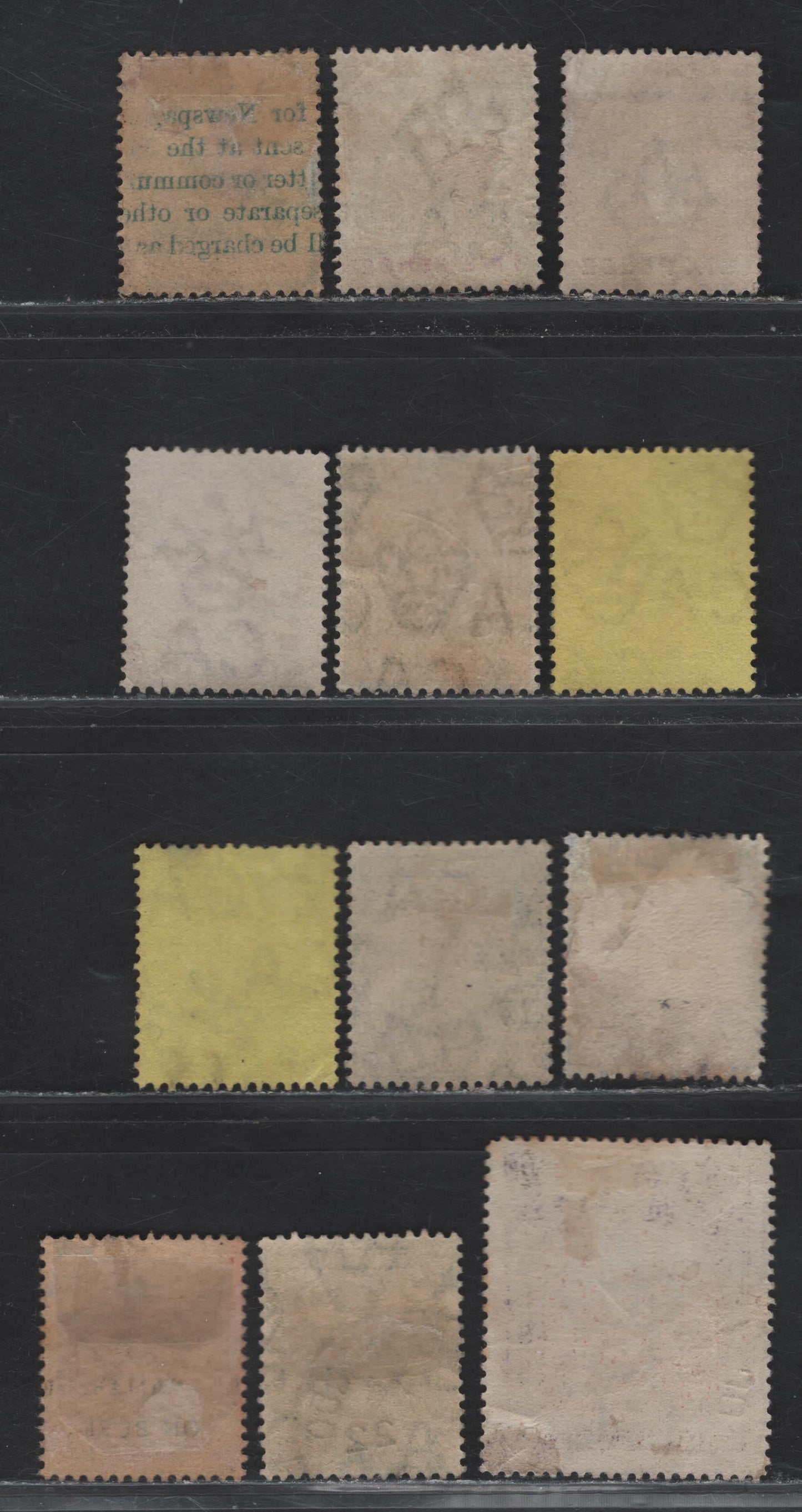 Lot 25 Trinidad (C) SG#119-120, 125, 130, 133, 141-142, 148, 151 5d - 2.5d Dull Purple & Mauve - Blue Britannia - Columbus Landing, 1896-1913 Britannia - Columbus Landing Issues, 12 Very Fine Used Singles, Crown CA & Multiple Crown CA Wmk