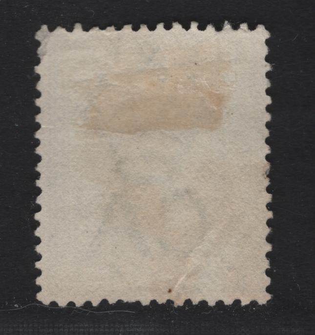 Lot 261 Nevis (C) SG#31 4d - 1/- Gray Queen Victoria, 1882-1890 Keyplate Issue, A Very Good Used Single, AO9 Barred Numeral Cancel, Crown CA Wmk, Small Corner Crease & Small Wrinkle.
