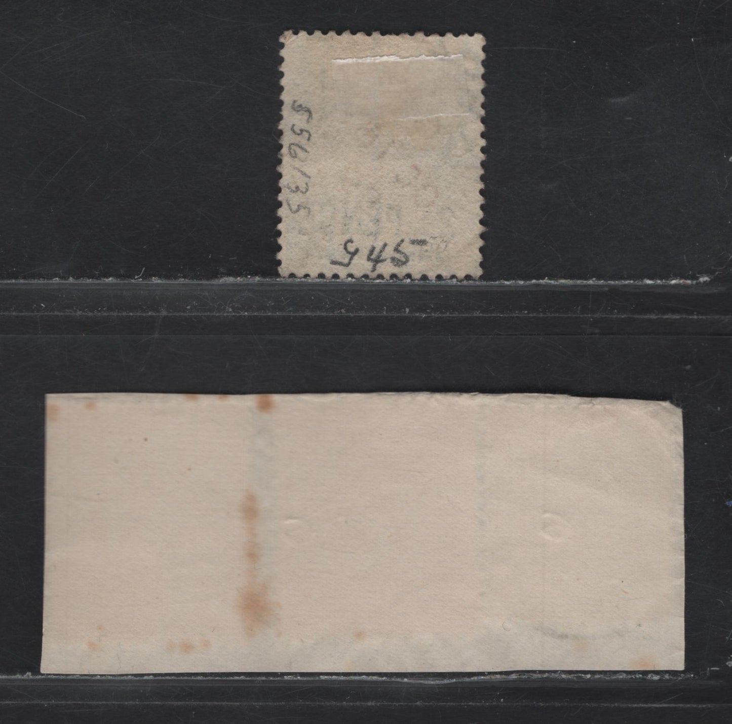 Lot 301 St. Vincent (C) 1885-1893 Queen Victoria Recess Printed Sidefaces Wmk Crown CA, Used Piece & Single With SON Kingston Cancels