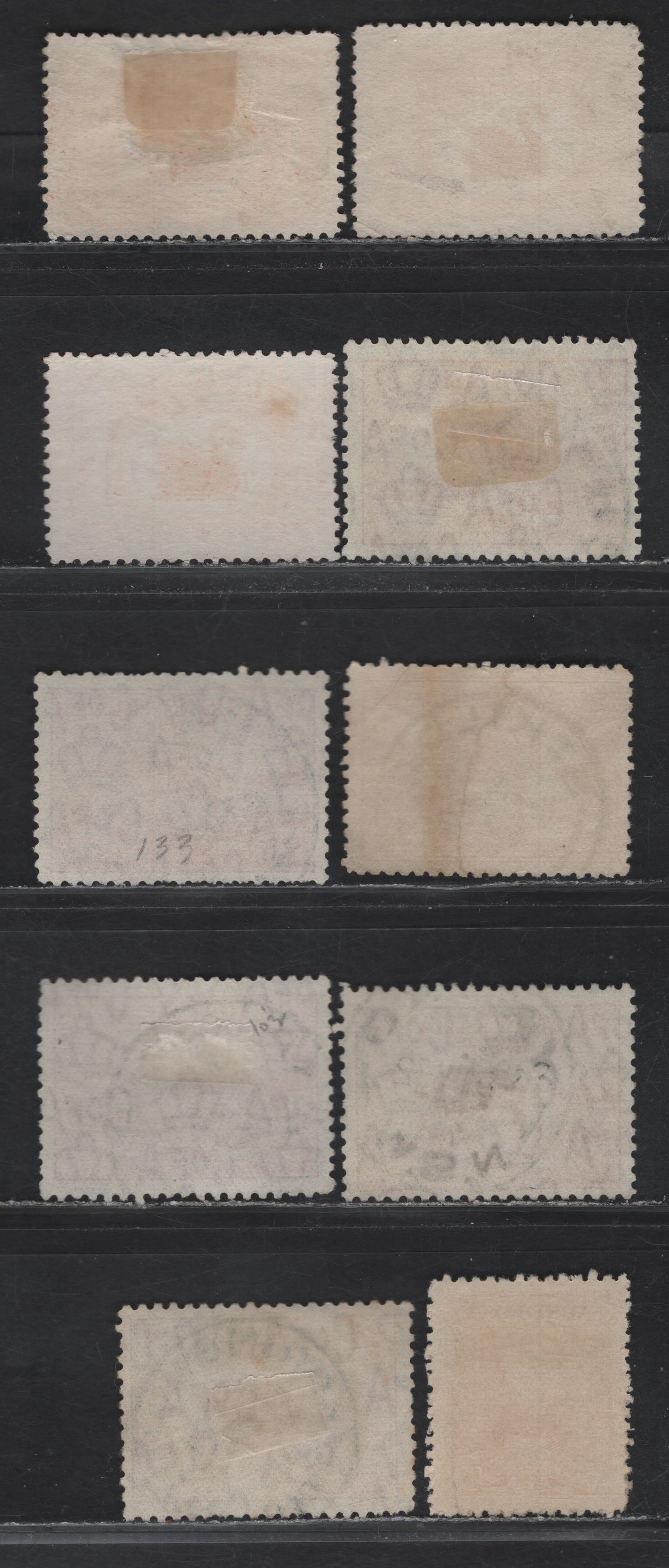 Lot 19 Australia (C) SG#116-117, 141, 144 1.5d - 2d Dull Scarlet - Scarlet Western Australia (C) - Sydney Harbor Bridge, 1929-1932 Western Australia (C) - Sydney Harbor Bridge Issues, 10 Fine/Very Fine Used Singles, SON Town Cancels