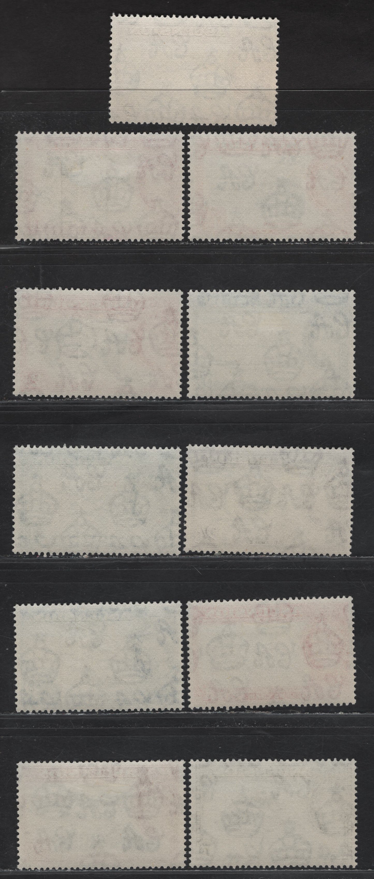 Lot 240 Ascension (C) SG#57-67 1/2d Black & Brown - 2 1/2d Black & Deep Dull Purple, 1956-1963 Pictorial Definitives, 11 F&VF OG Singles