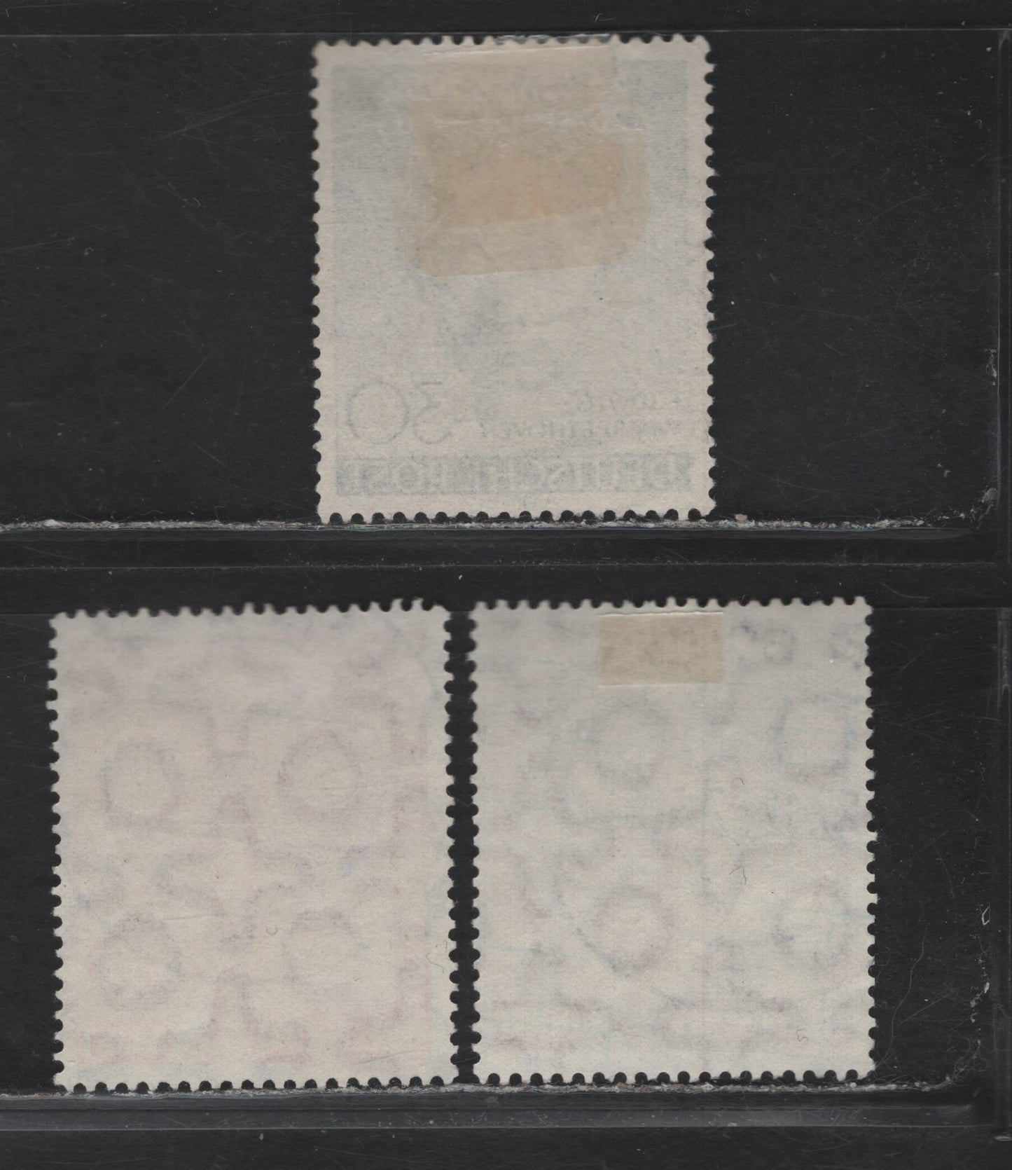 Lot 180 Germany - Berlin SC#9N80-9N81, 9N83 30pf-20pf Blue - Rose Red Beethoven & Olympic Symbols, 1952 125th Death Anniversary of Beethoven & Pre-Olympic Festival Day, 3 VF Singles With SON CDS Town Cancels