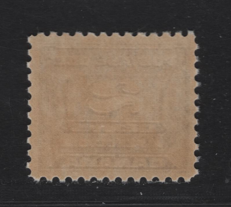 Lot 359 Canada (C) #J12 2c Milky Violet Numeral, 1933-1934 Third Postage Due Issue, A VFNH Single, BABN-B Paper, Perf 10.9x10.8, 21.9x18.5mm.
