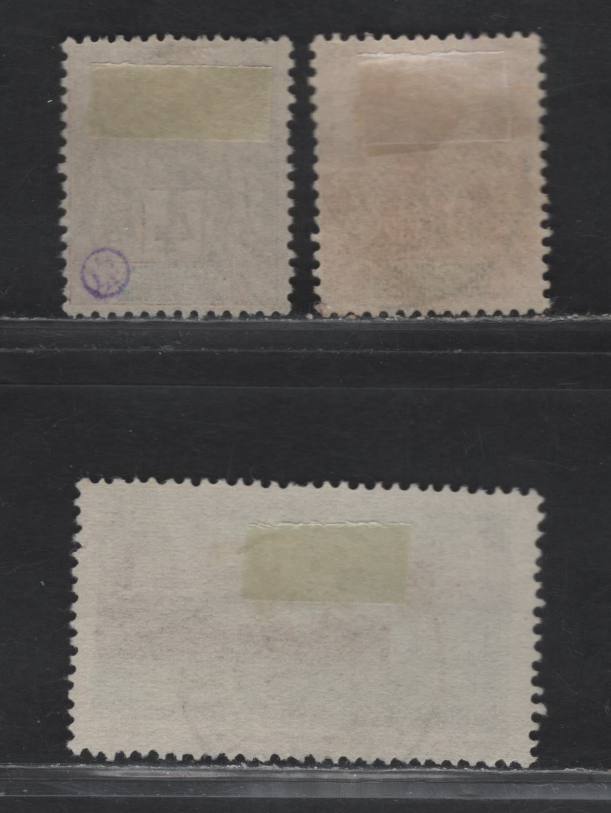 Lot 285 New Caledonia SC#42, 46, 285 4c-2fr Claret on Lavender - Multicoloured Peace & Commerce - Nickel Foundry, 1892-1904 Peace & Commerce Issue - 1948 Pictorial Definitive Issue, 3 Fine & VF Used Singles With SON CDS Town Cancels
