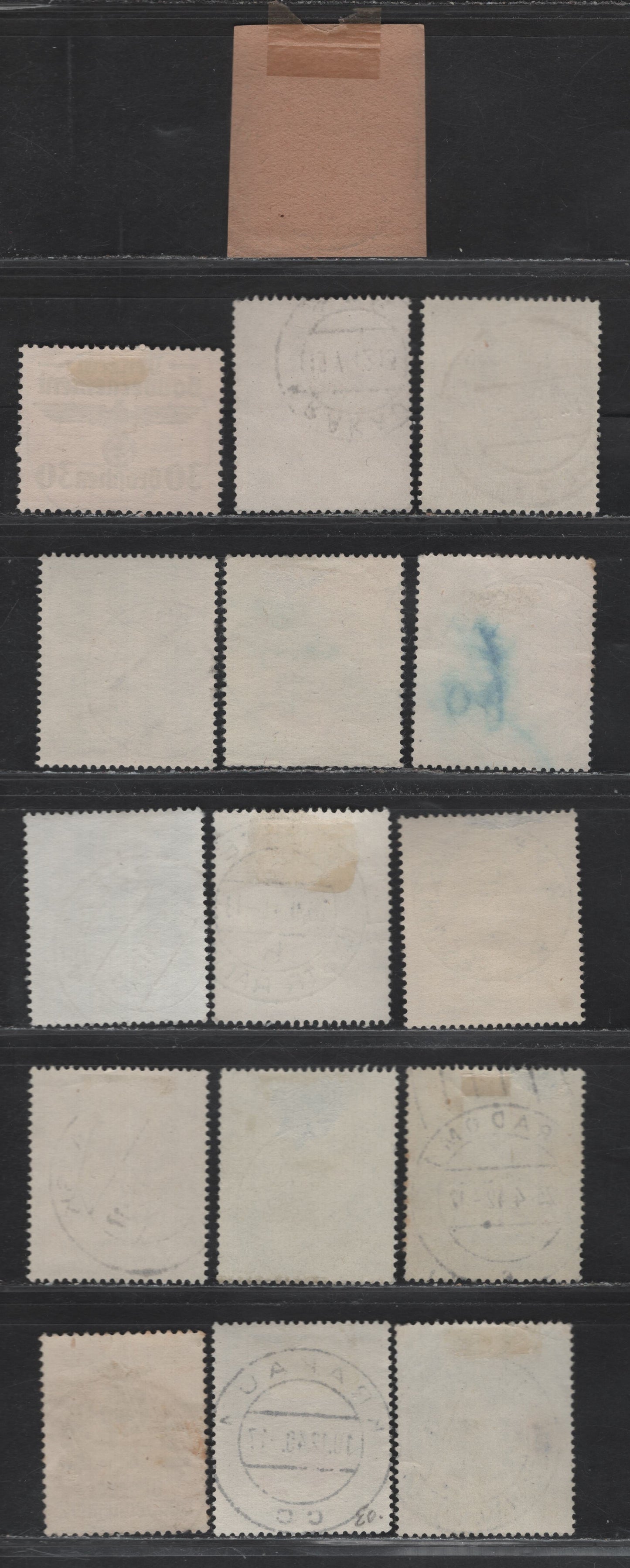 Lot 113 Poland SC#N33, N38, N41, NB1, N60, N63, N66, N69, N70-N72 2g on 5g - 12g+8g Red Brown - Olive Gray General Gov't, 1940 General Gov't -Semi Postal Issues, 11 Fine/Very Fine Used Singles, SON Town Cancels