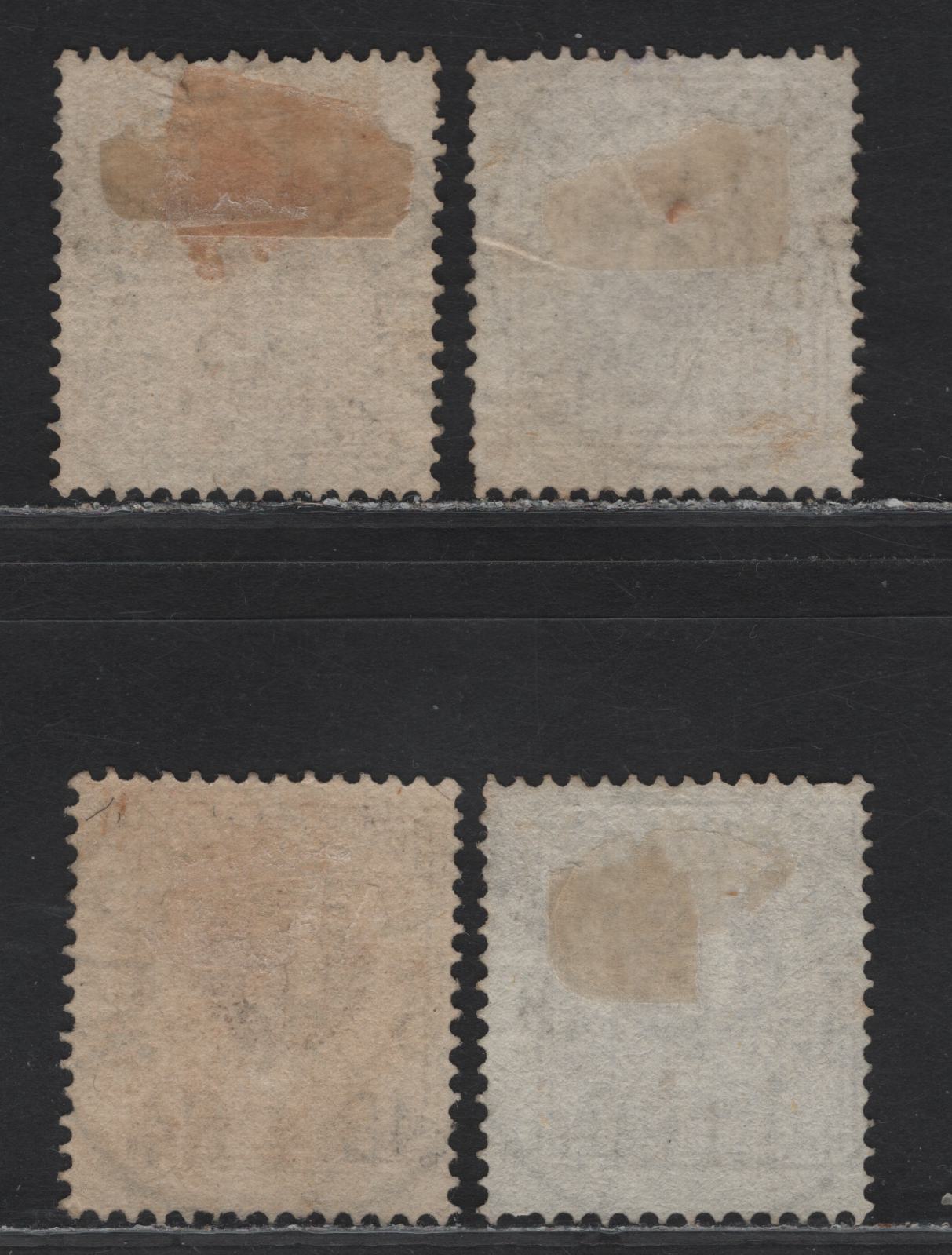 Lot 152 Sweden (C) SC#31-a,c-d 6o Lilac - Bluish Lilac Numeral, 1877-1879 Numeral Issue, 4 Fine Used Singles, Perf 13, Grayish Lilac Has A Small Wrinkle, SON Stockholm Cancels.