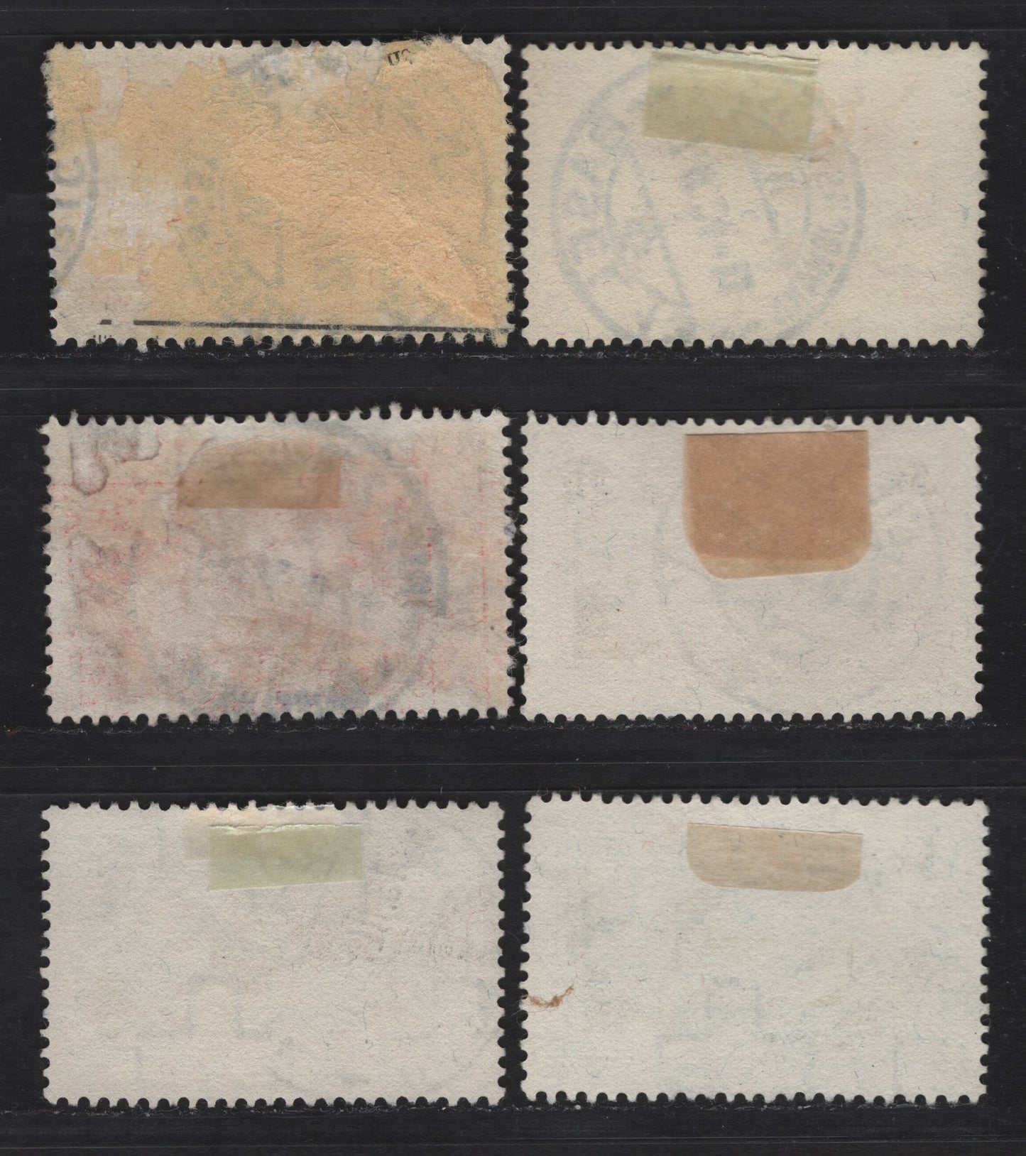 Lot 183 Switzerland (C)SC#182-183, 206 3fr - 5r Red - Blue Mountains, 1914-1930 Scenic High Values, 6 Very Fine Used Singles
