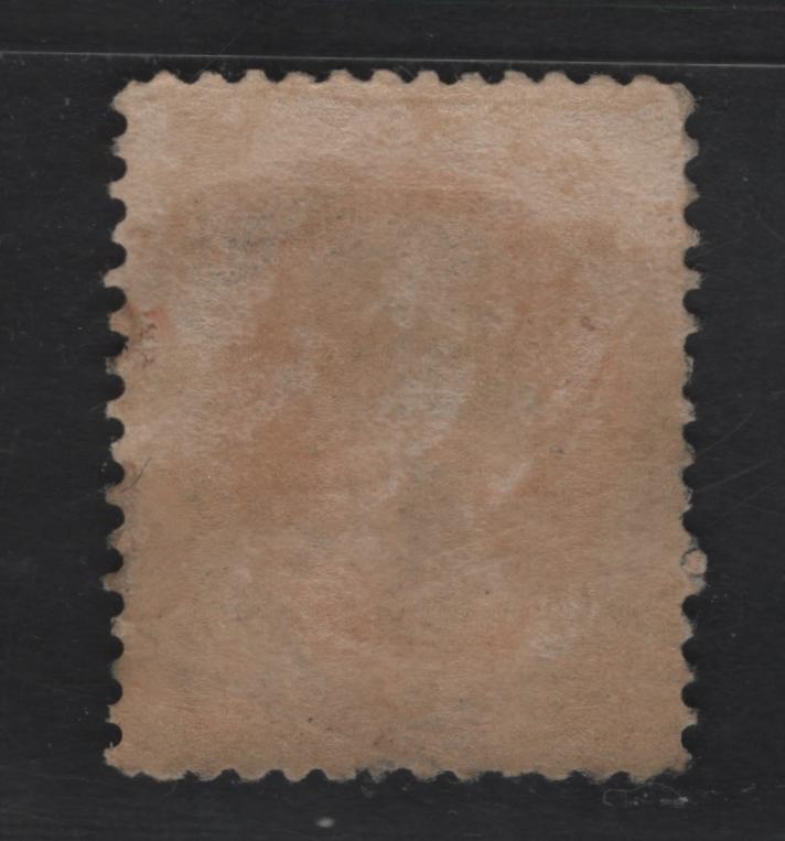 United States SC#183 2c Vermillion Jackson, 1879 Large Banknote Issue, A Fine Used Single, Soft Paper, American Banknote CO Printing, Scarce Negative 3 Cancel