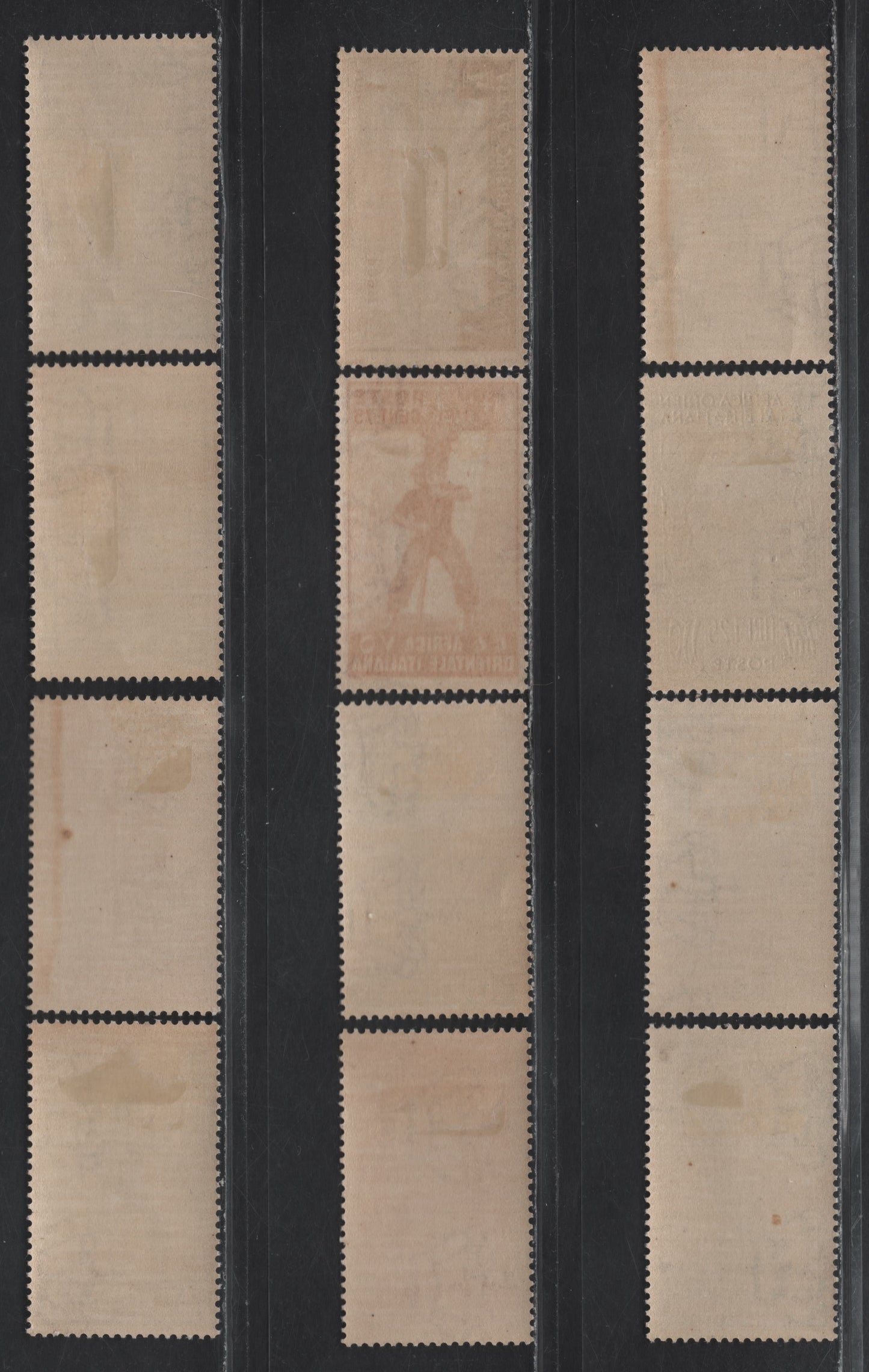 Lot 171 Italian East Africa SC#1-2, 4-13 2c - 1.25l Red Orange - Deep Blue Grants Gazelle - Statue of the Nile, 1938 Pictorial Definitive Issue, 12 F/VFOG/NH Singles, All Hinged Except 5c Which Is NH