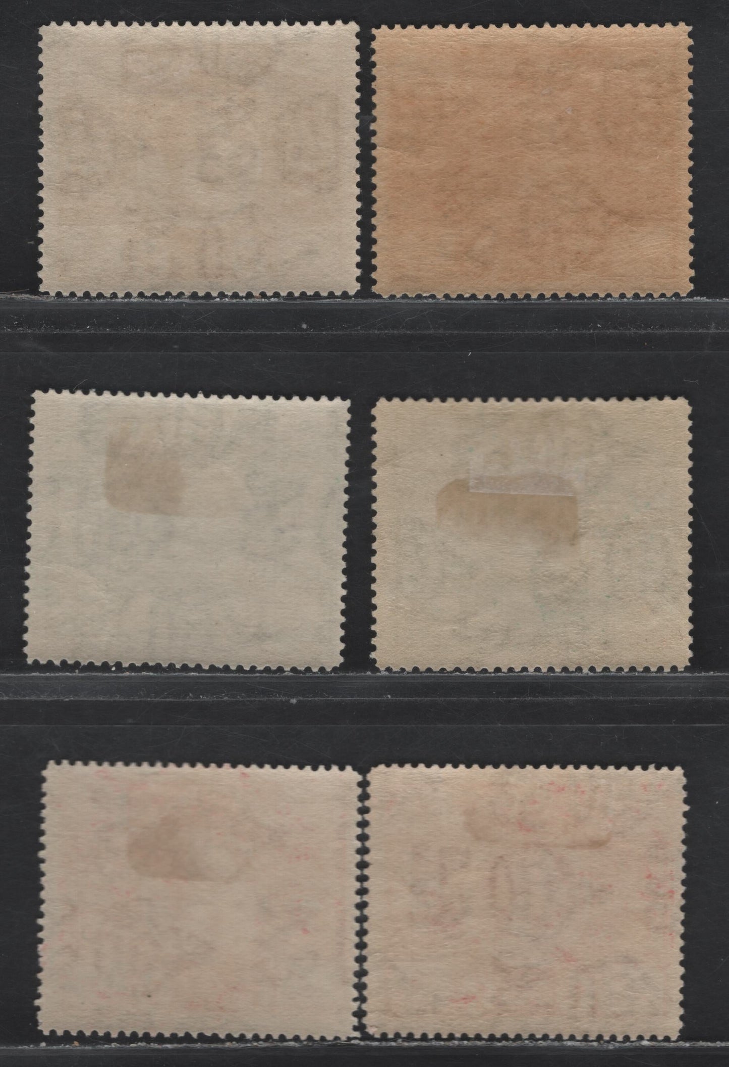 Lot 64 Bermuda SG#74-76 1/4d - 1d Brown - Carmine Representative Institutions, 1921 Tercentenary of Representative Institutions Issue, 6 F/VFOG Singles, Slight Shade Variations Of All 3 Values, Multiple Crown CA Wmk