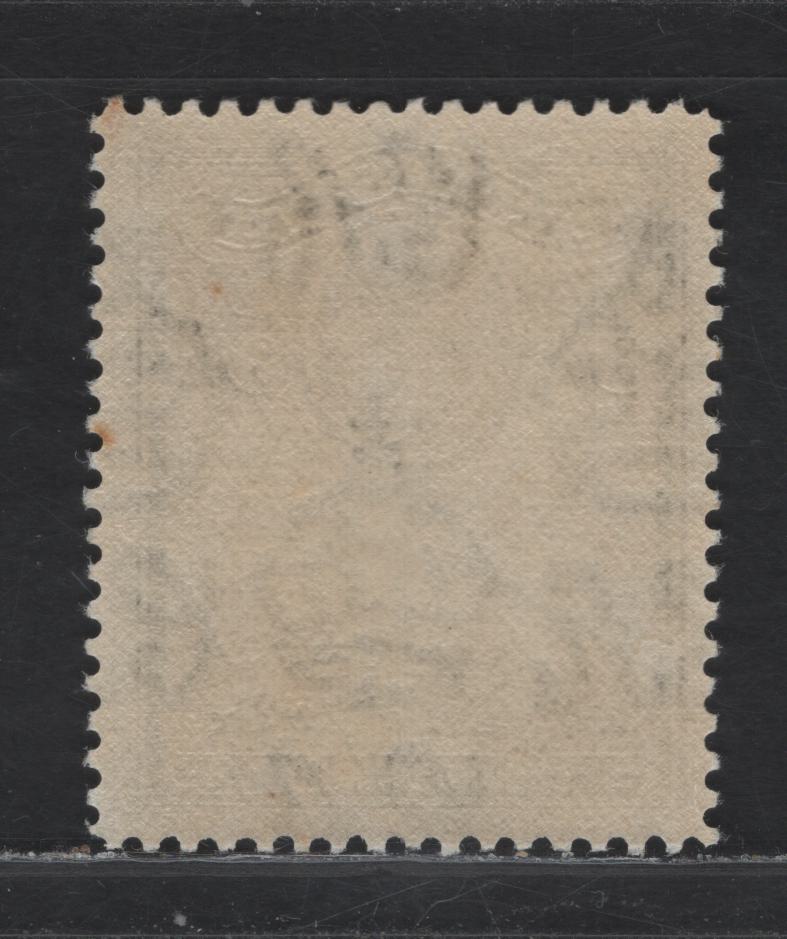 Lot 136 Antigua (C) SG#107 5/- Olive Green , 1938-1951 KGVI Pictorial Issue, A VFOG Single, 1942 Printing On Opaque Paper With Crackly Gum & Faintly Visible Wmk