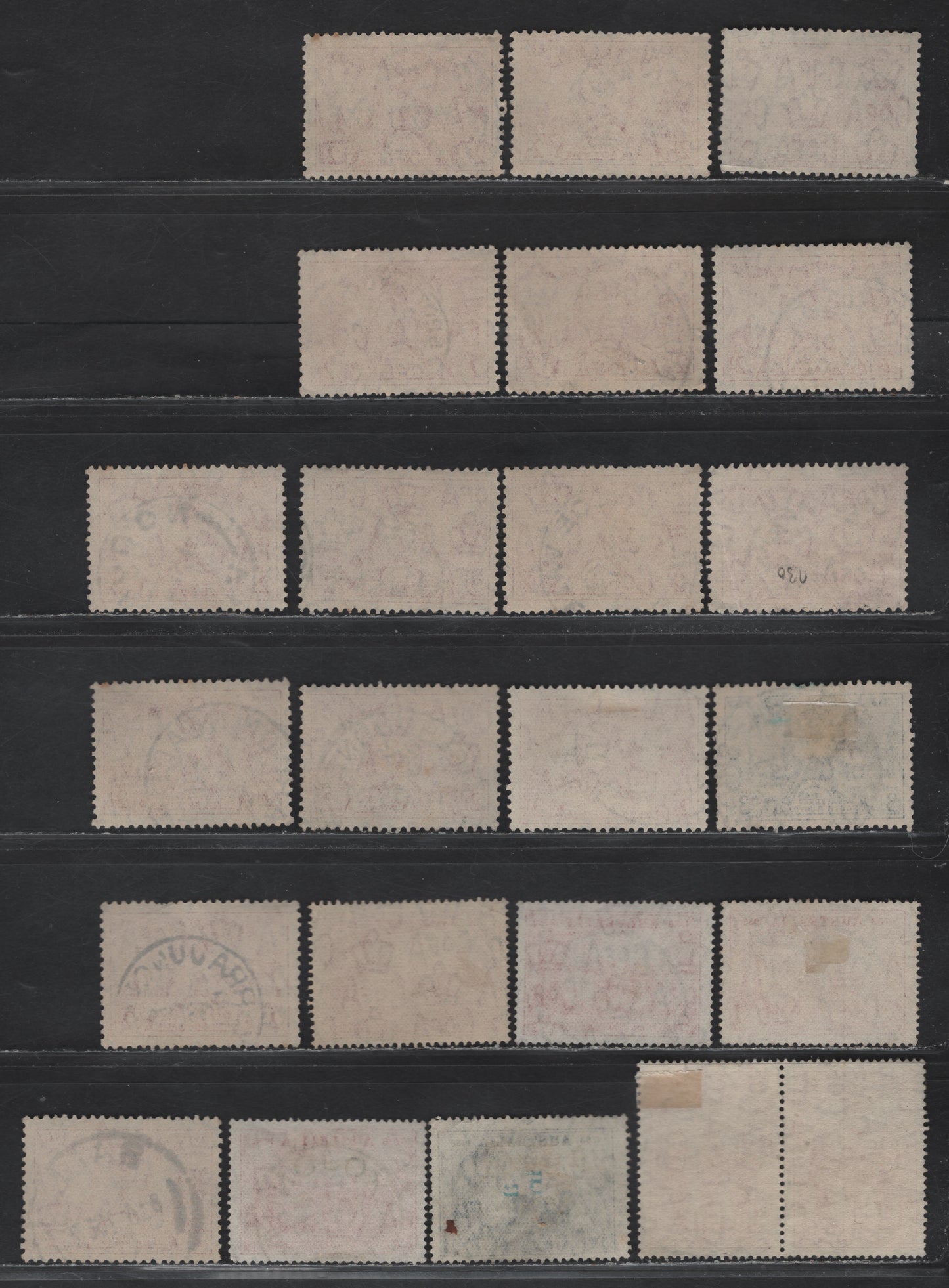 Lot 175 Australia (C) SG#161-162, 193-194, 197 2d Carmine - Scarlet , 1936-1940 Centenary of South Australia - Australian Imerpial Forces Issues, 22 Fine/Very Fine Used Singles & Pair, CDS Town Cancels Selection, All Readable With A Variety Of Towns