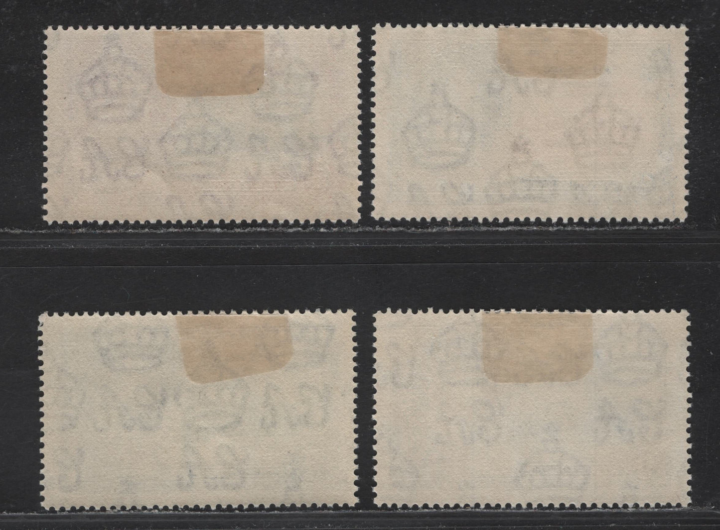 Lot 208 Ceylon (C) SG#379-382 6c - 50c Ultramarine & Gray - Slate & Purple , 1935 Silver Jubilee Issue, 4 VFOG Singles