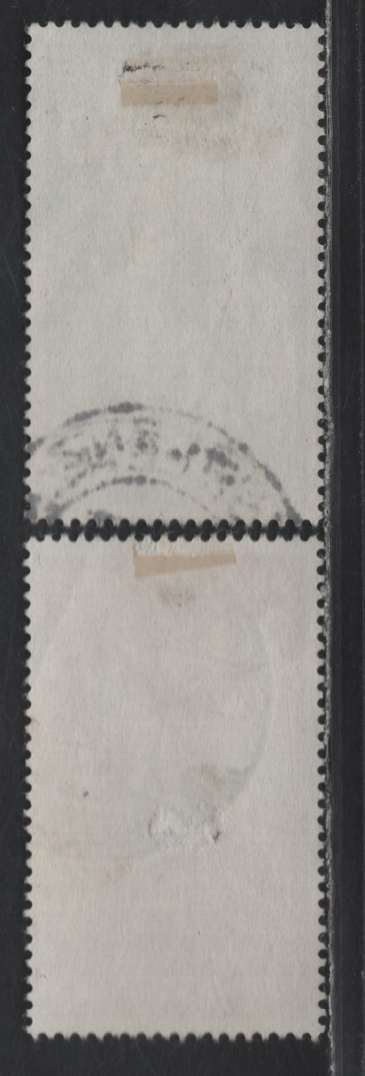 Lot 243 Germany - French Occupation Of Rhine Palatinate #5NB1-5NB2 20pf + 30pf - 30pf + 50pf Deep Claret & Deep Blue St. Martin, 1948 Ludwigshafen Semi-Postal Issue, 2 VF Used Singles