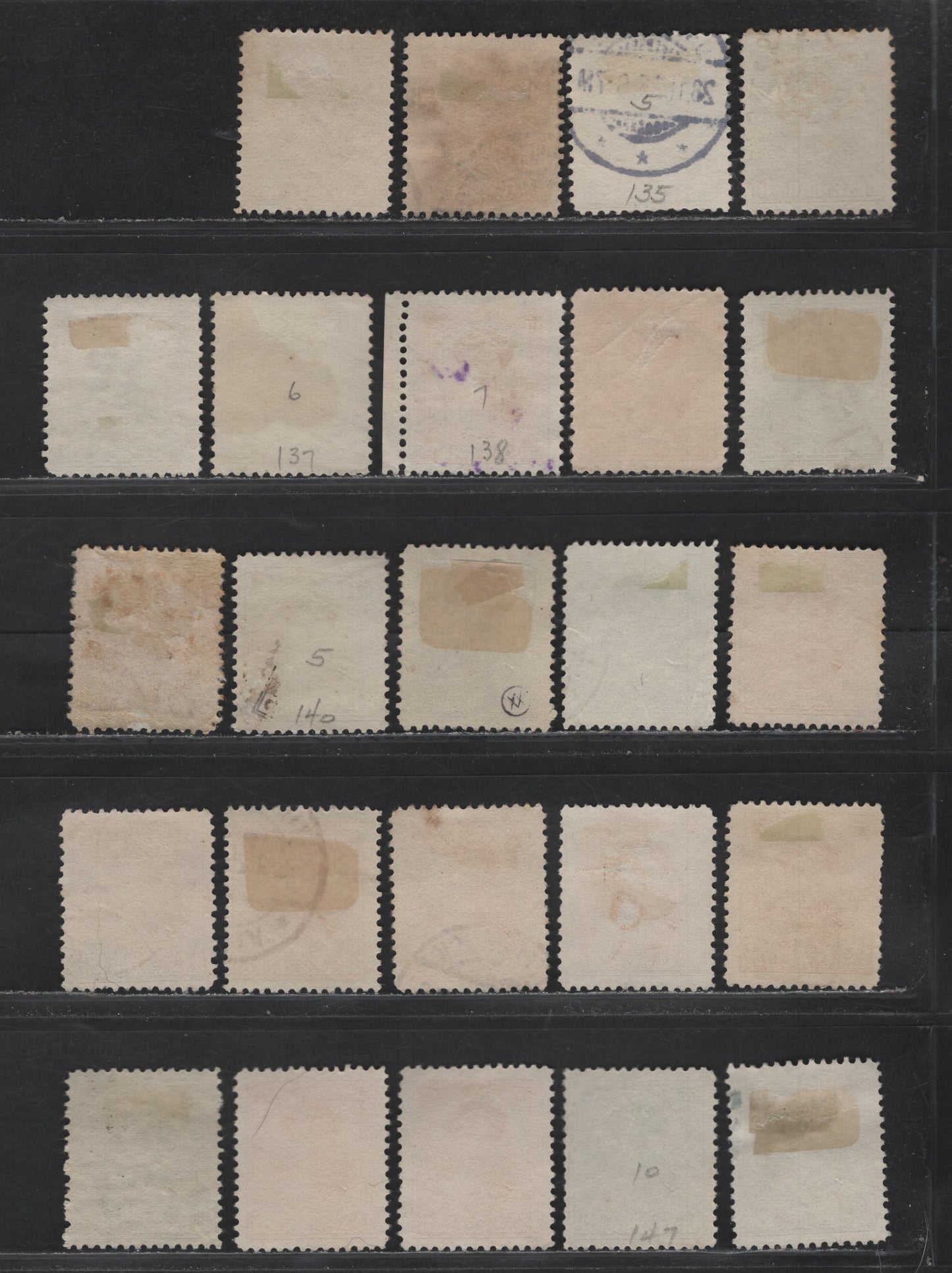 Lot 40 Luxembourg SC#125, 131-148 2c - 80c Brown - Black , 1921-1926 Grand Duchess Charlotte Issue, 24 Fine/Very Fine Used Singles, Subtle Shade Variations