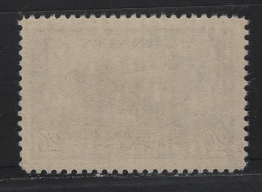 Lot 179 Canada (C) #260 20c Light Purple Brown Corvette, 1942-1943 KGVI War Issue, A VFNH Single, CBN-BBBBB Paper, Perf 11.95x12