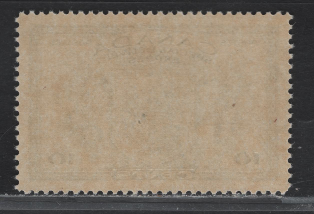 Lot 283 Canada #E10 10c Green Arms & Flags, 1942 War Issue Special Delivery, A VFNH Single, CBN-MMMMM Paper, Perf 11.9x12