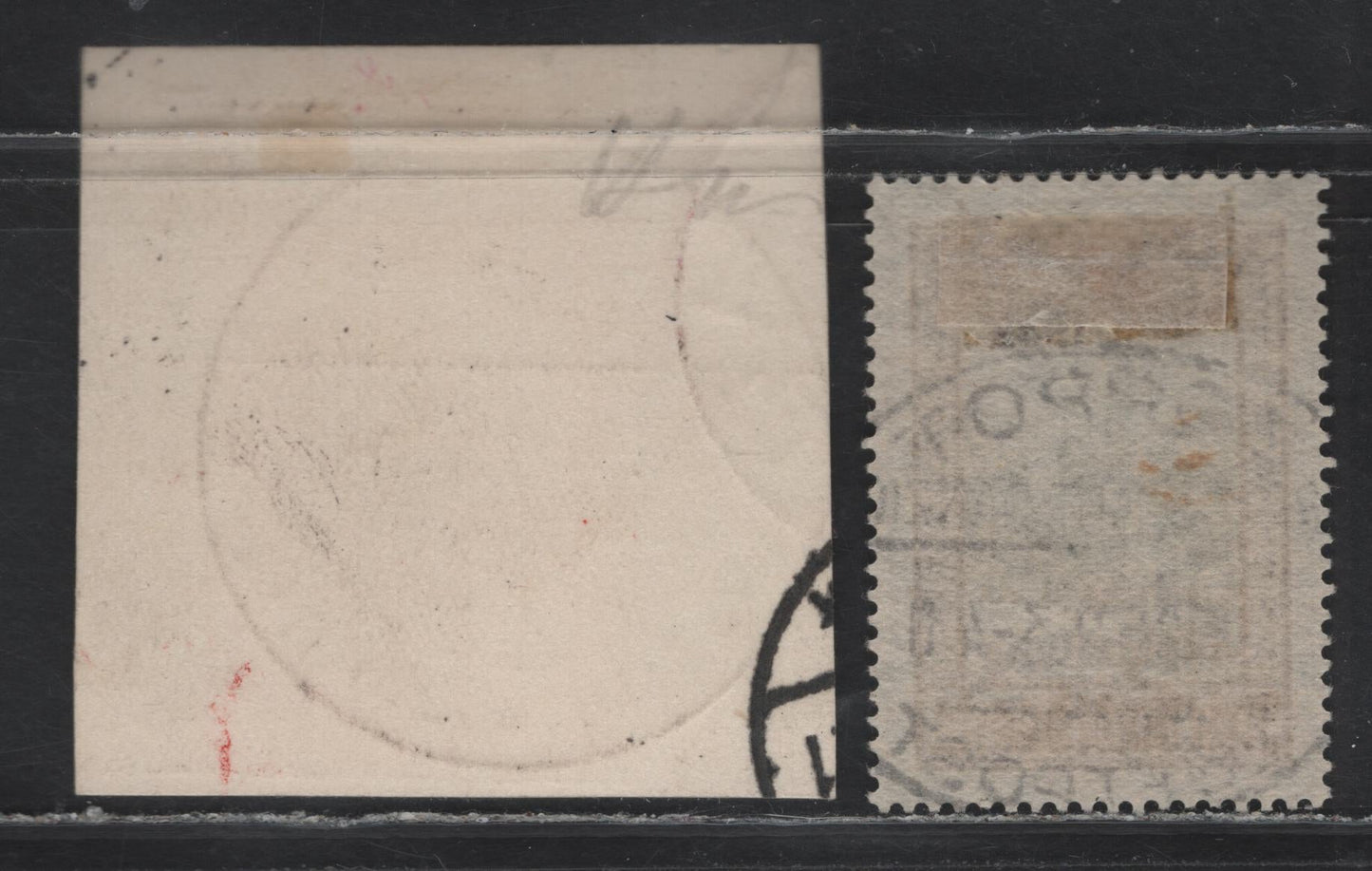 Lot 326 Danzig SC#C34-C35 (Michel #234-235) 25pf on 5g & 30pf on 10g Brown Red & Black & Dark Brown & Black St. Mary's Church & Council Chamber On The Langenmarkt, 1932 Airmail Surcharges, 2 Fine & VF Used Singles