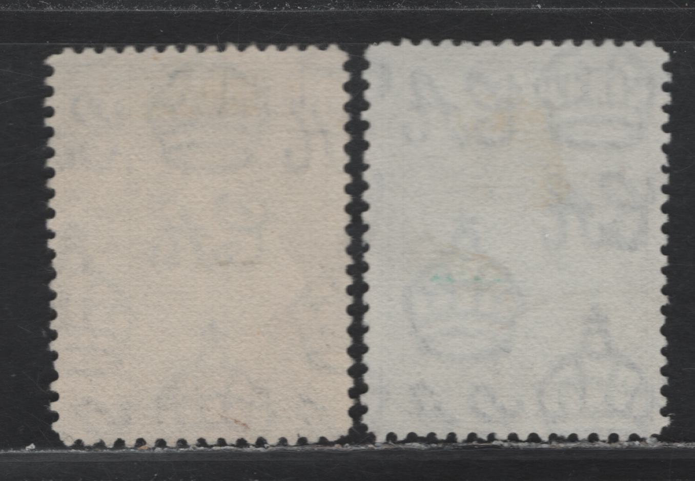 Lot 394 Bermuda SG#113a, 113b 2.5d Light Blue & Olive Black - Pale Blue & Olive Sepia , 1936-1952 KGVI Pictorial Issue, 2 Fine/Very Fine Used Singles, 1941 & '43 Printings, Line Perforated, Opaque/Translucent Papers With Barely Visible/Clear Wmks