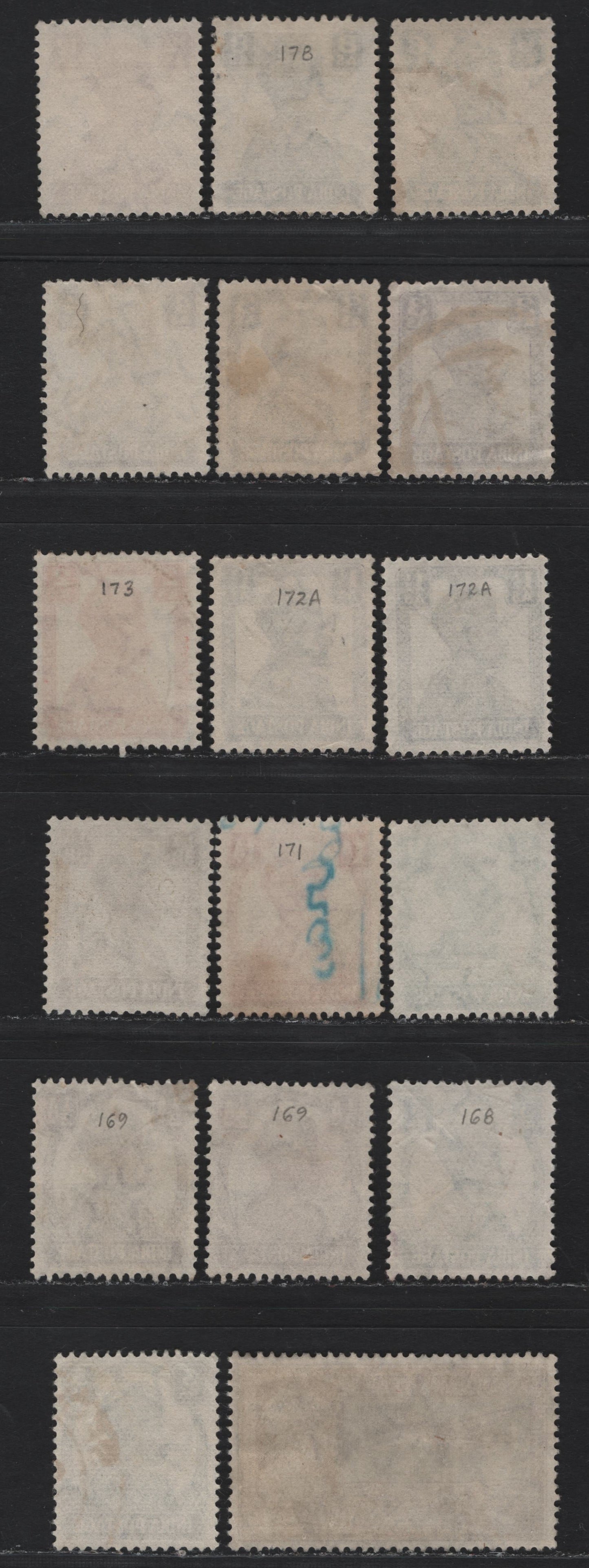 Lot 68 India (C) SG#271aw 3a, 1/4a on 1/2a Bright Violet , 1940-1943 KGVI Definitive Issue, A Fine Used Single, Scarce Inverted Wmk, Lithographed