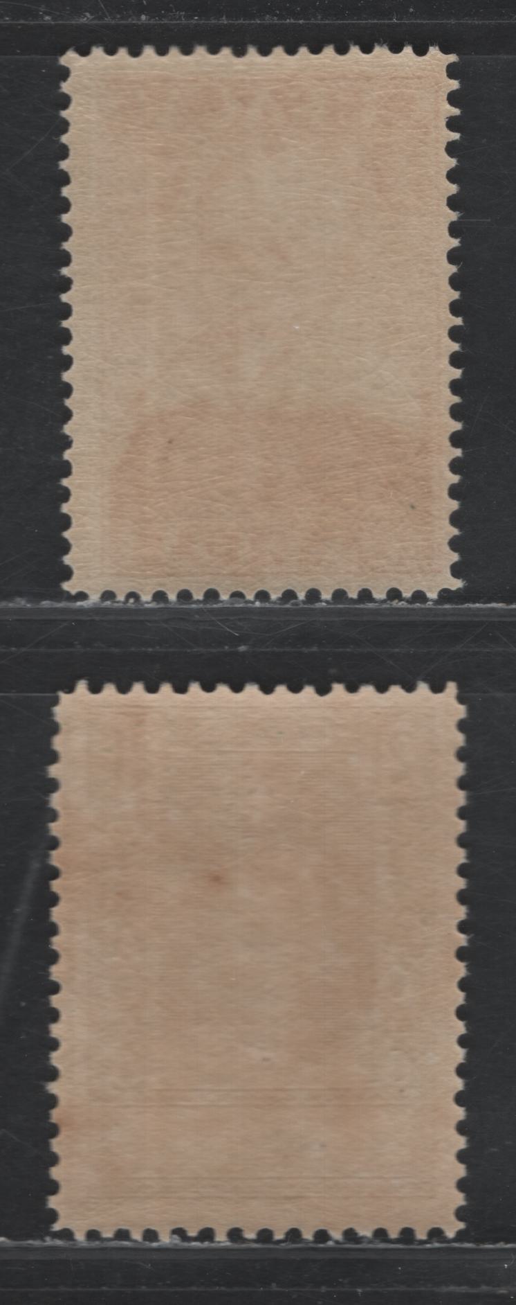 Lot 170 Netherlands Antilles SC#101, 112 21c - 2c Yellow Green - Orange , 1928-1930 Queen Wilhelmina & Ship - 3rd Centenary of Founding of the Colony Issues, 2 FNH Singles