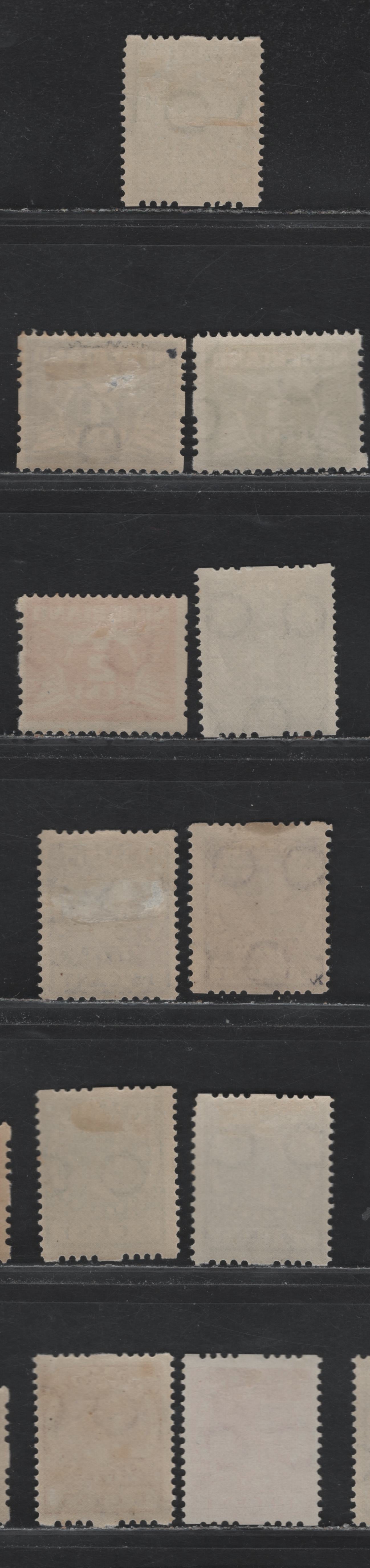 Lot 44 Netherlands SC#168b-/189a 2c - 30c Deep Orange - Violet , 1926-1939 Gull & Queen Wilhelmina Issue, 11 F/VFOG & Unused Singles, Syncopated Perf Type A