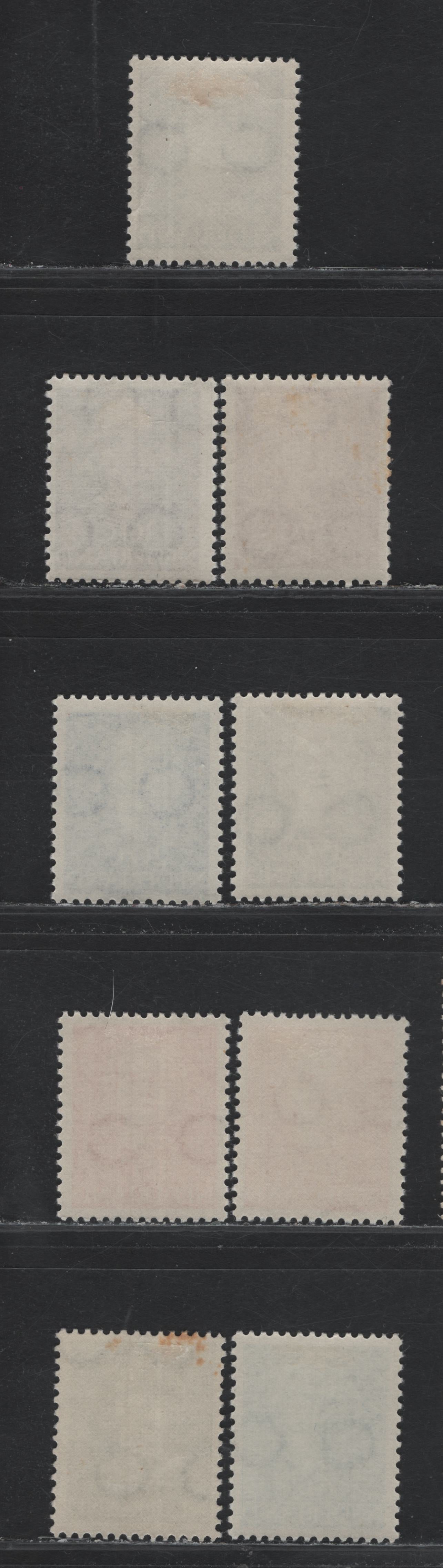 Lot 98 Netherlands SC#306-314 3c - 35c Olive Green - Gray , 1949 Queen Juliana Definitives, 9 F/VFOG Singles