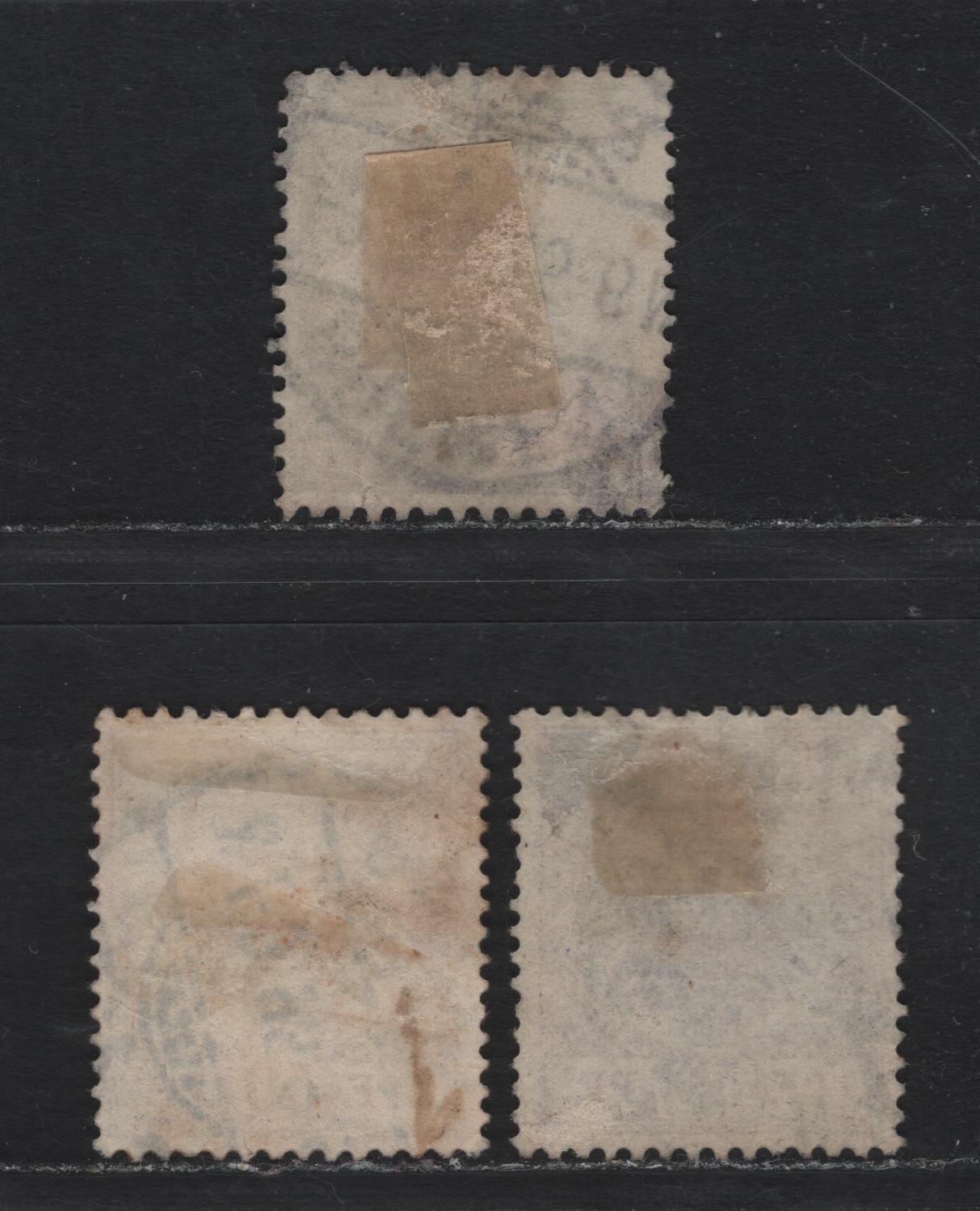 Lot 112 Germany SC#51a (50da) 50pf Livelt Red Brown , 1889-1900 Crown & Eagle Reichpost Issue, 3 Fine/Very Fine Used Singles, All With Dated CDS Town Cancels