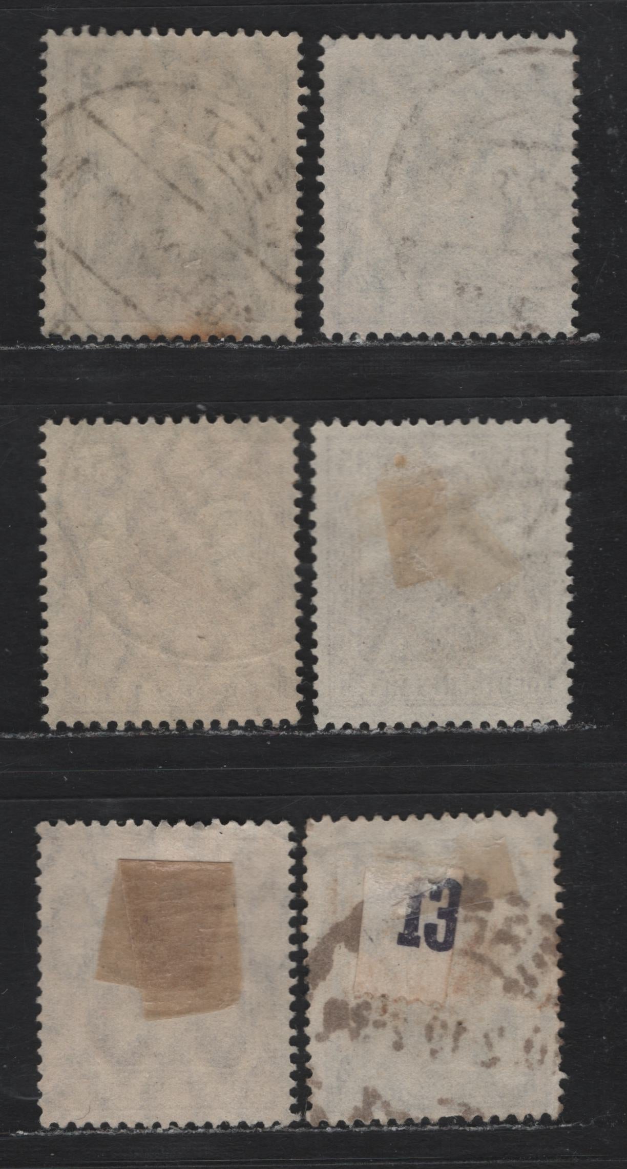 Lot 157 Germany SC#96, 100,d, 101-a (101a-b, 102, 103a-b) 2pf - 35pf Yellowish Gray - Reddish Brown , 1913-1920 Germania Issue, Fine/Very Fine Used Singles, 1916-1918 Germania New Values & Colors
