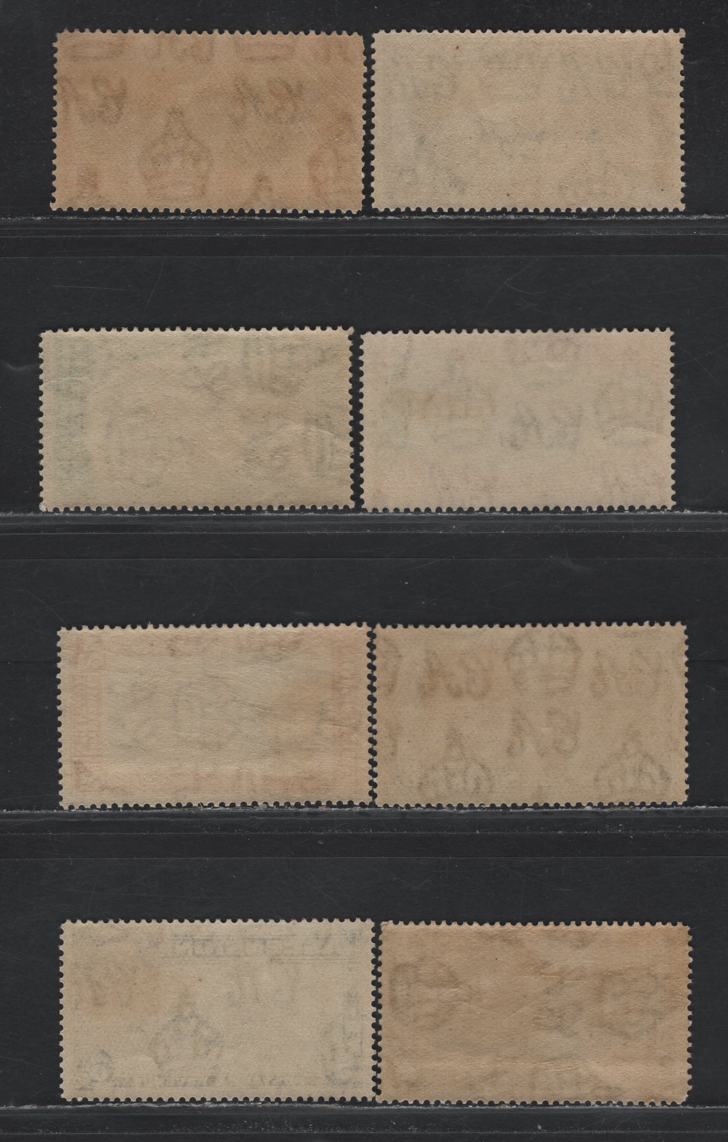 Lot 231 Ascension SC#23-30 1/2d - 1/- Violet & Black - Carmine & Black , 1934 KGV Pictorial Issue, 8 F/VFOG Singles