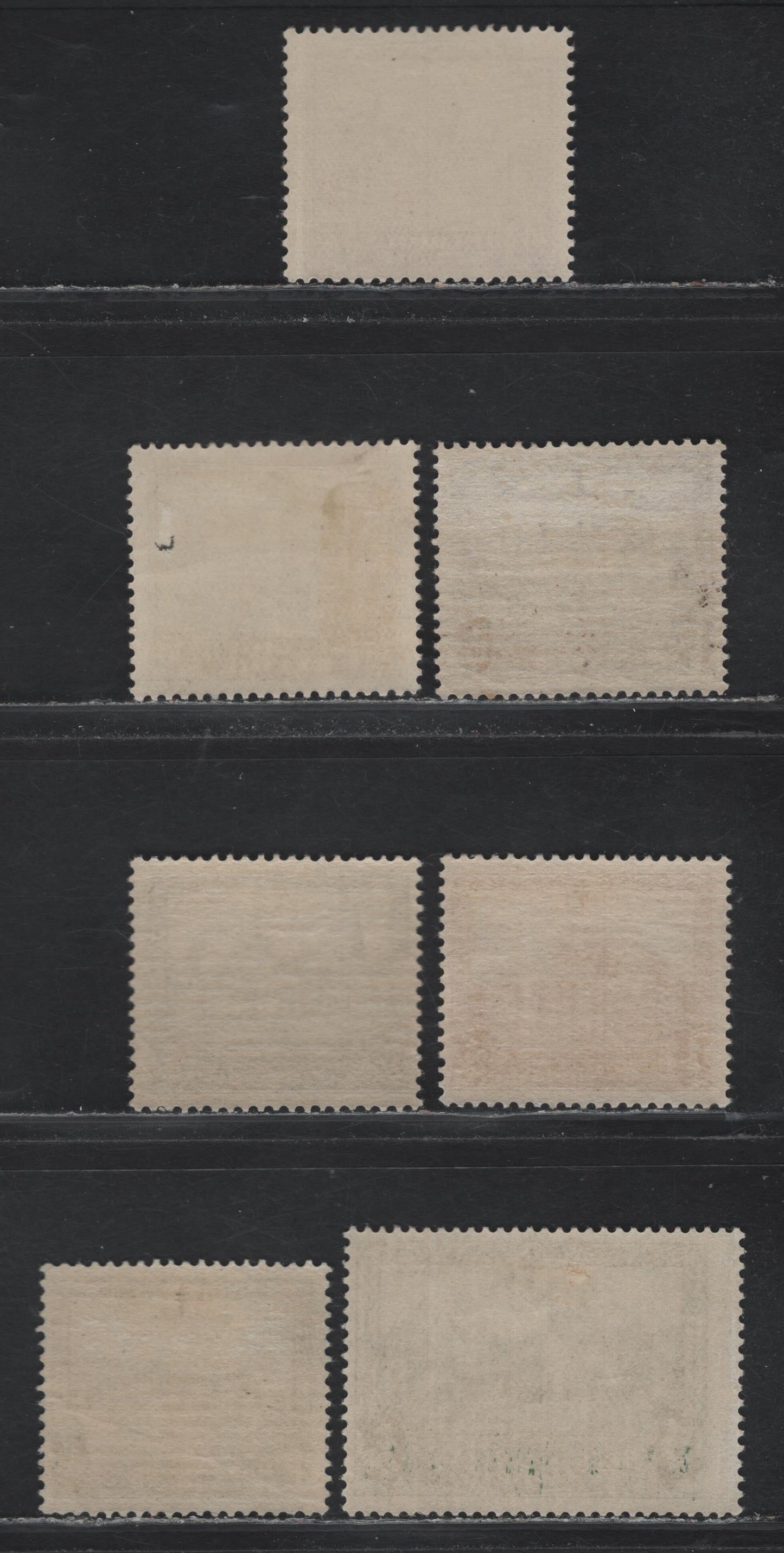 Lot 267 Belgium SC#B99-B105 10c+5c - 5fr + 5fr Violet - Grey Bornhem - Gaesbeek, 1930 Semi-Postal Issue, 7 Fine OG Singles