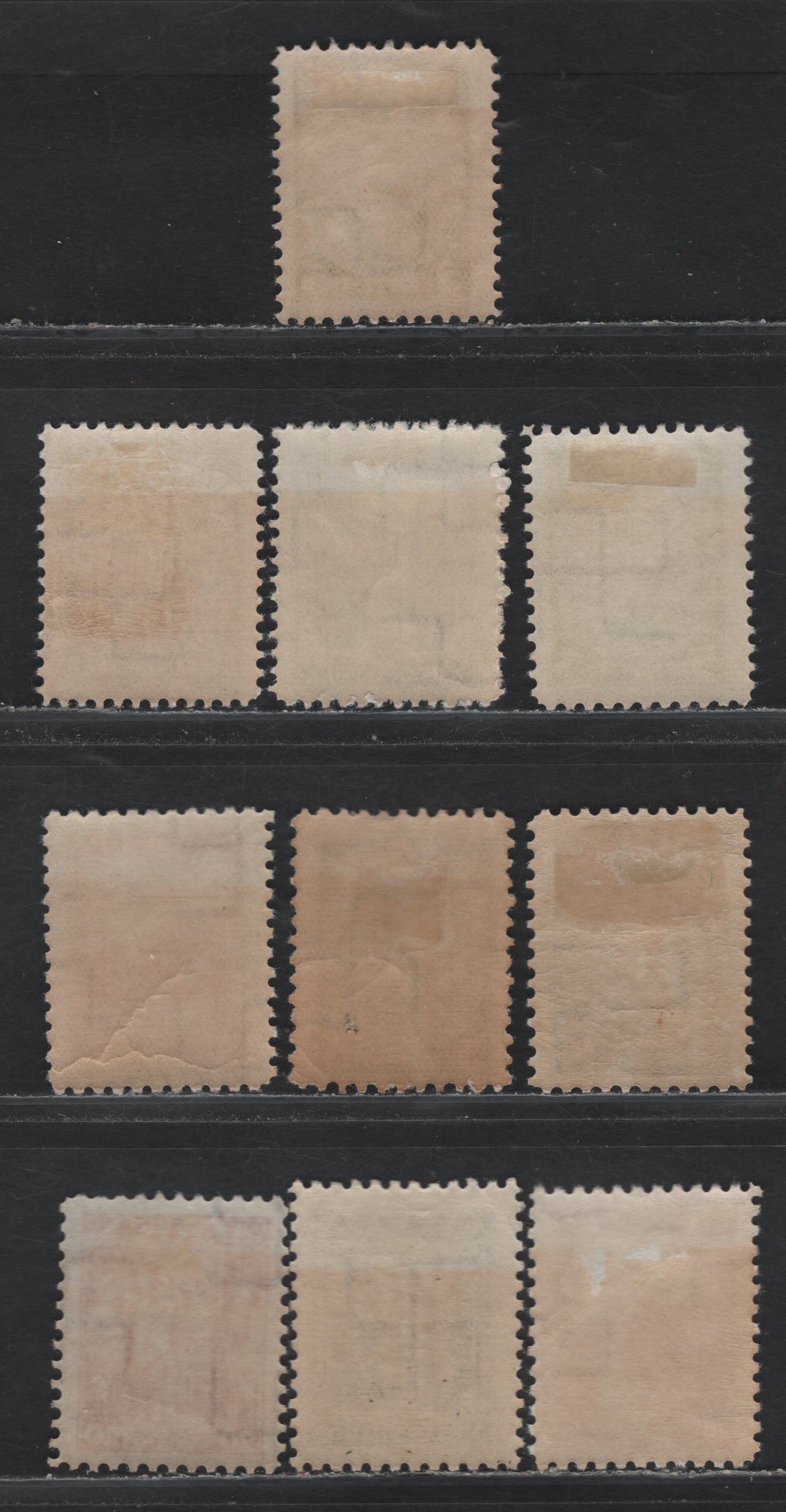 Lot 300 Latvia SC#174-179 3s - 40s Red Orange - Brown , 1934 Pictorial Definitives, 6 F/VFOG Singles, Perfs 10, 10.5 (5s) & 10.75 (5s, 10s & 35s)