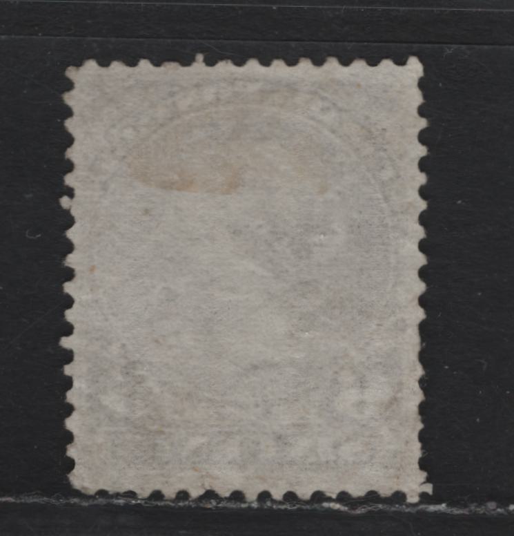 Lot 43 Canada #27c 6c Dark Brown , 1868-1876 Large Queen Issue, A Very Good Used Single, FO-S Paper (Duckworth 2), Tiny Tear In Margin Below 'N' of Cents