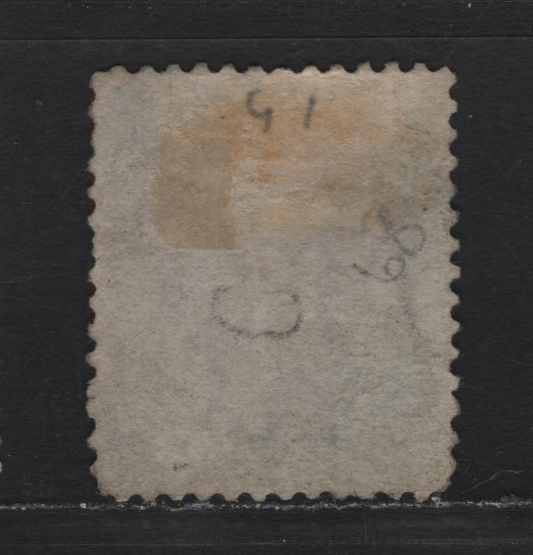 Lot 45 Canada #28 12.5c Blue , 1868-1876 Large Queen Issue, A Very Fine Used Single, FO-U Paper (Duckworth 4), Perf 12x11.9