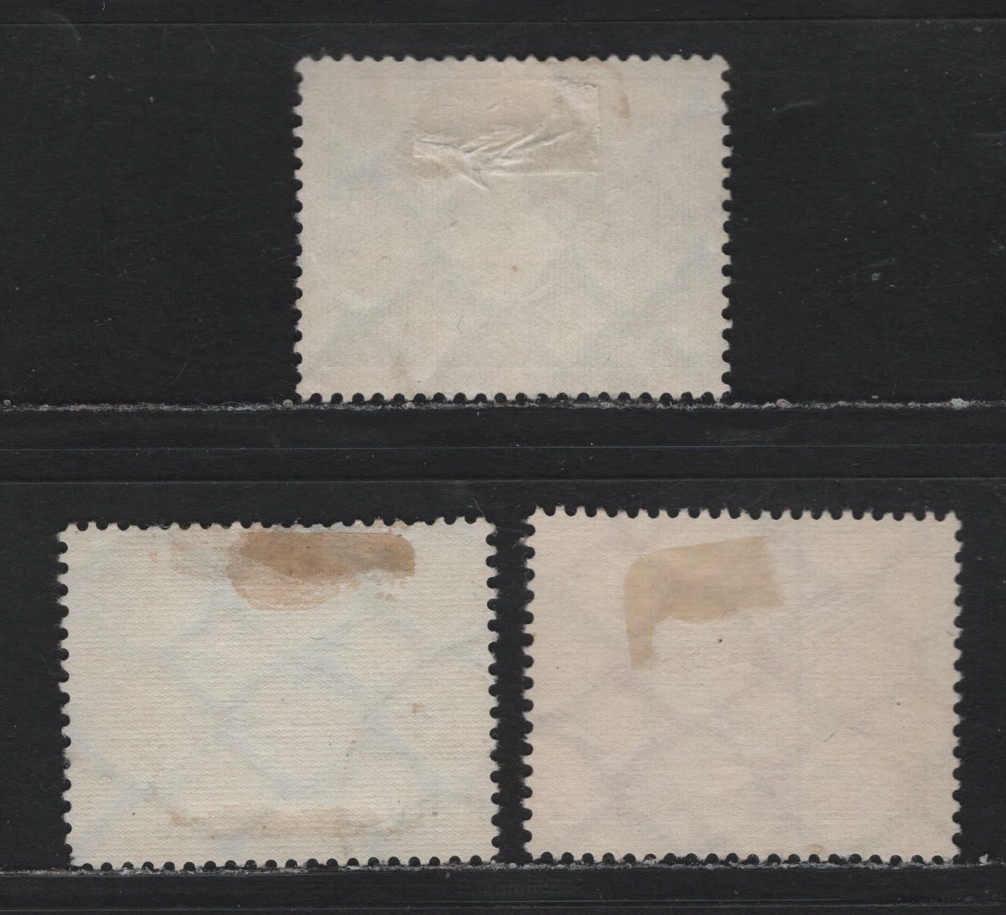 Lot 193 Germany SC#345-346 (370x-y, 371Y) 5pf - 10pf Green - Vermillion , 1925 German Traffic Exhibition Issue, 3 Fine/Very Fine Used Singles, 5pf With Both Sideways & Upright Wmk & 10pf Has Sideways Wmk