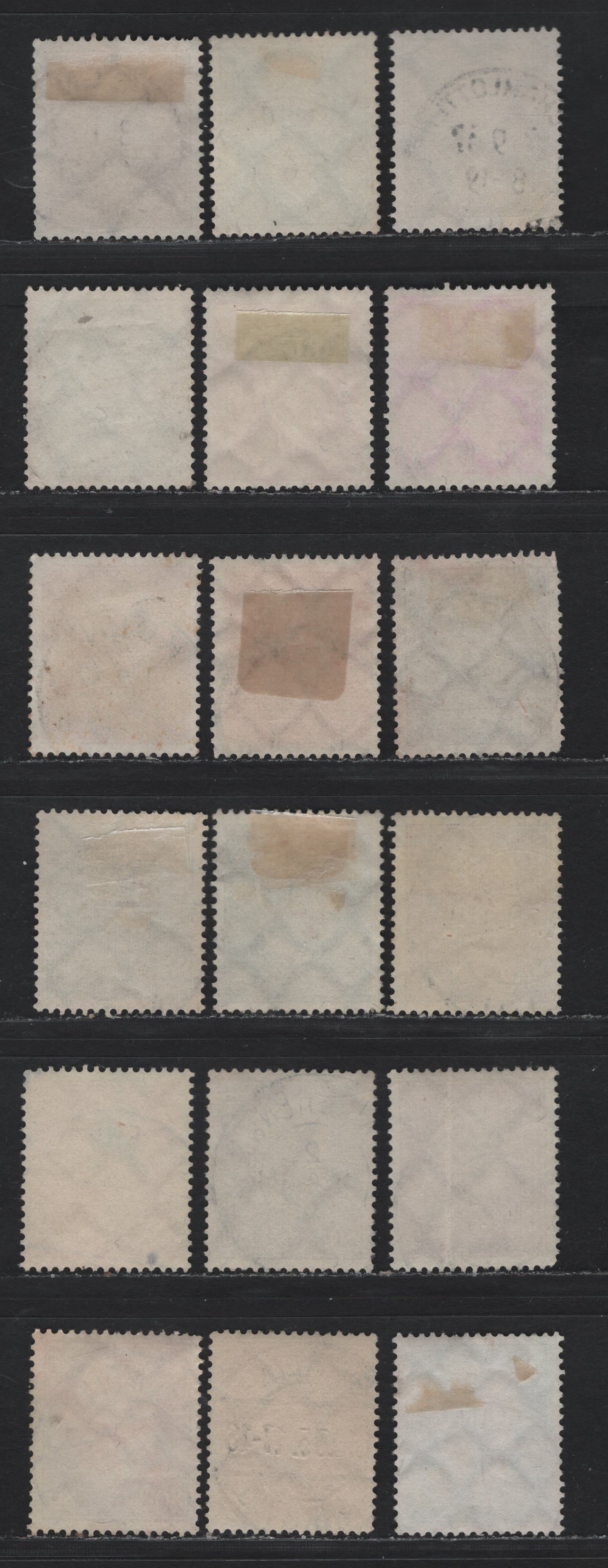 Lot 204 Germany SC#366-384 (410-422, 435-437, 454, 465-466) 3pf - 80pf Bistre - Yellow Bistre , 1928-1932 Ebert & Hindenburg Issue, 18 Very Fine Used Singles, As Lot 203, But All With SON Dated Town Cancels