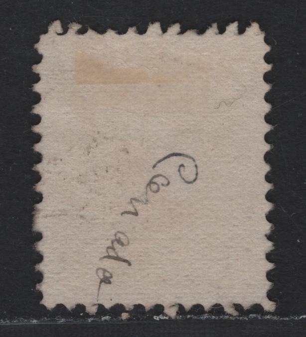 Lot 22 Canada #39b 6c Yellow Brown Queen Victoria, 1870-1893 Small Queen Issue, A Very Fine Used Single, Mid Montreal Printing, MM-B Paper, Perf 11.75x11.9.