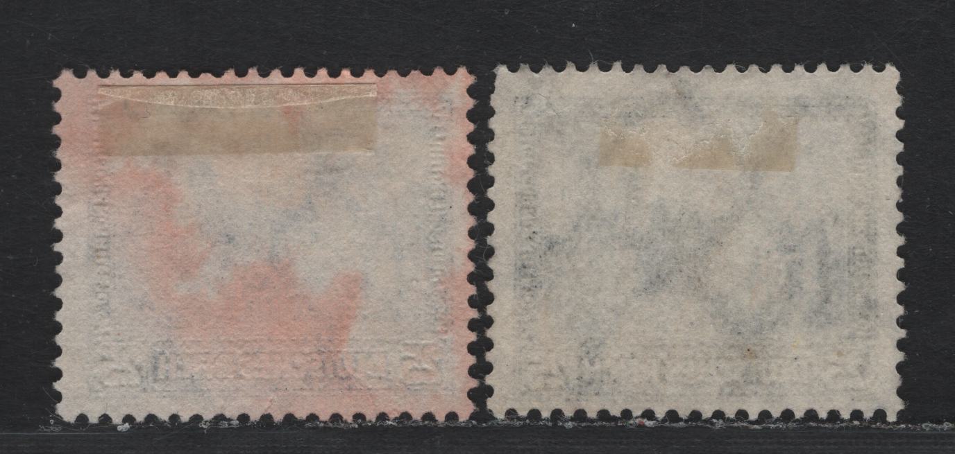 Lot 224 Germany SC#B36 (452a-b) 25pf+10pf Blue & Blackish Ultramarine , 1930-1932 Castle Semi Postal Issues, 2 Fine/Very Fine Used Singles, Rare Blue Shade With The Normal Blackish Ultramarine For Comparison