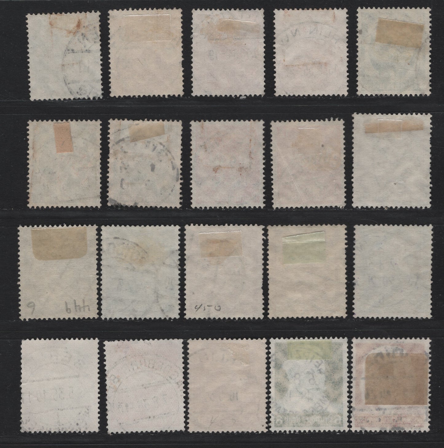 Lot 172 Germany SC#442/457 (554/573) 6pf Dark Green , 1934-1935 Nazi Congress at Nuremburg - Schutz-Bach-Handel Cletebration Issues, 20 Fine/Very Fine Used Singles, All With Readable & Dated Town Cancels