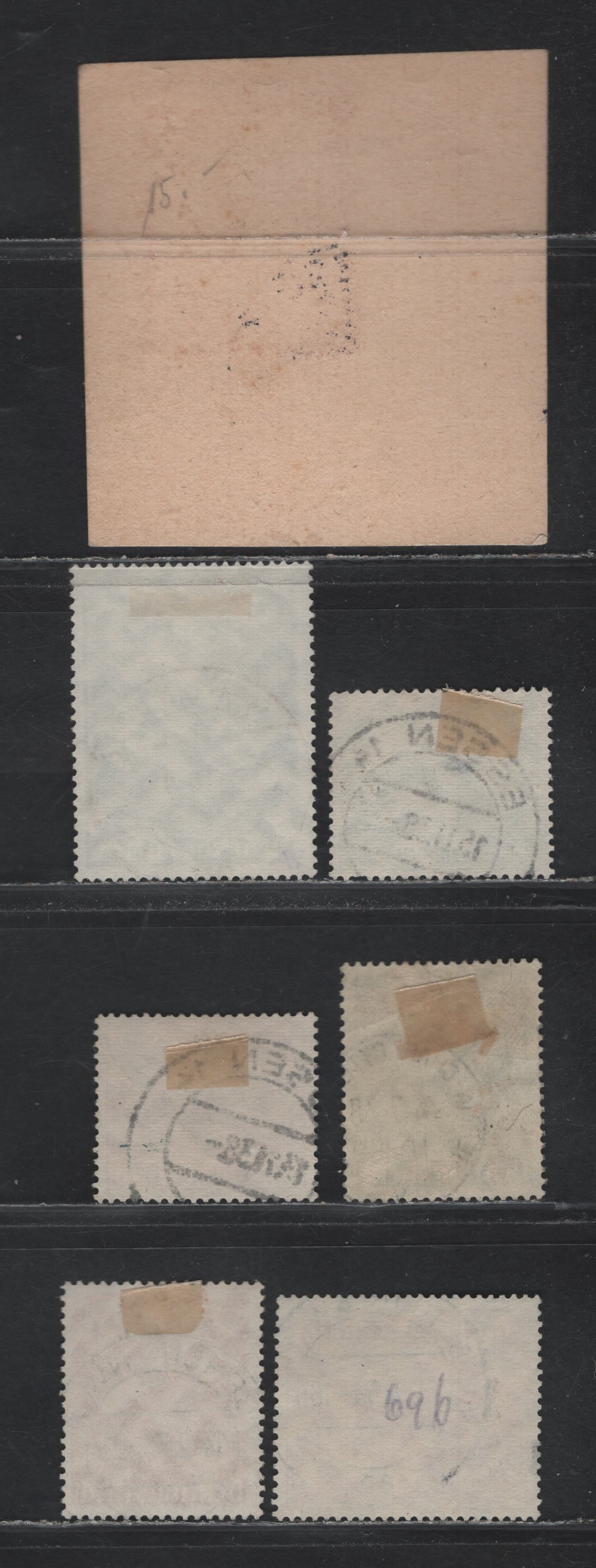 Lot 225 Germany SC#B116/B140 (660/694) 6pf+4pf - 6pf+19pf Dark Green - Black Brown , 1938-1939 5th Anniv of Assumption of Power - Day of National Labour Issue, 7 Very Fine Used Singles, SON Berhn, Nuremburg Or Essen Cancels
