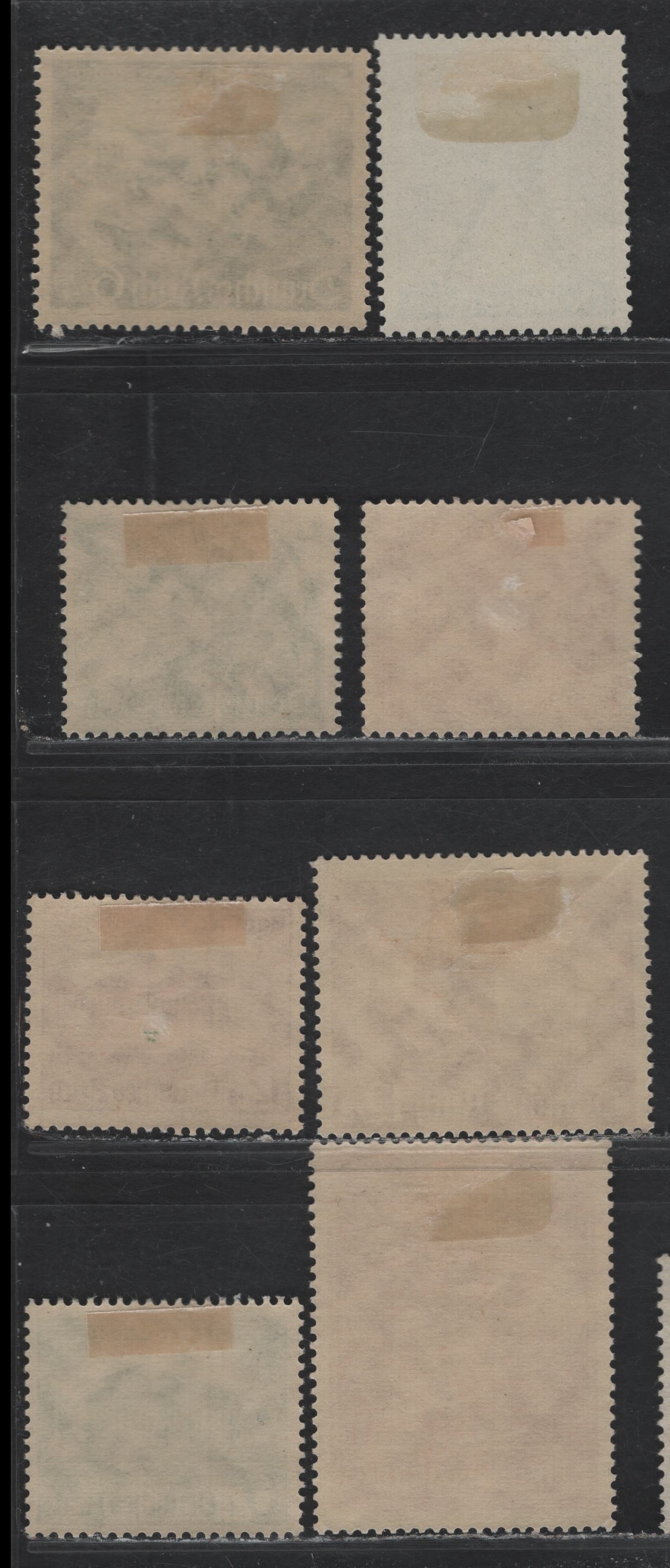 Lot 231 Germany SC#B121-B122, B132-B133, B170-B171, B174-B175 (673-674, 684y-685, 744-745, 748-749) 6pf+4pf - 12pf+8pf Blue Green - Orange Red , 1938-1940 Inauguration of Saarbrucken Theater - Reunion of Eupen & Malmedy Issues, 8 F/VFOG Singles