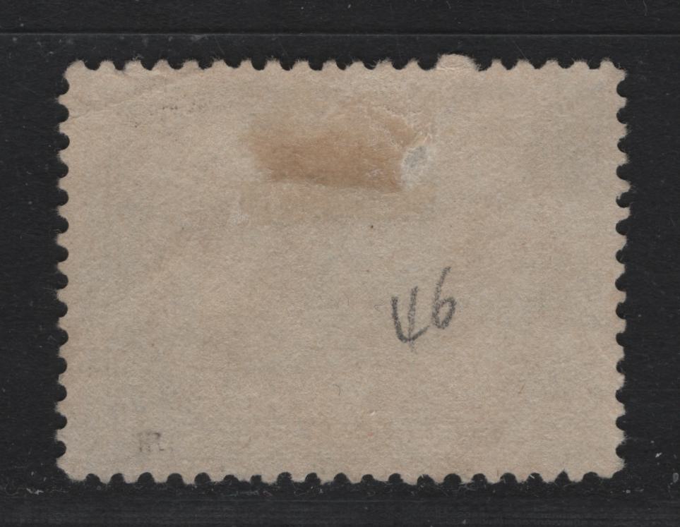 Lot 61 Canada #58 15c Blue-Black Queen Victoria, 1897 Diamond Jubilee Issue, A Fine Used Single, ABN-AAAA Paper, Perf 12x11.9, Very Light Corner Crease At UR, Bold & Clear 'R' Registered Cancel.