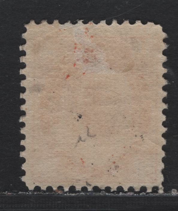 Lot 91 Canada #72ii 8c Orange Queen Victoria, 1897-1898 Maple Leaf Issue, A FOG Single, ABN-CC (Horizontal Wove) Paper, Perf 12