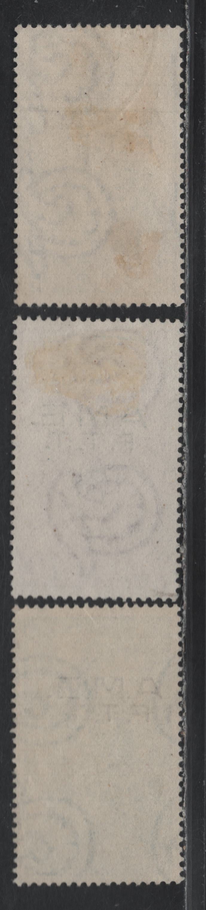 Lot 174 Italy - Trieste SC#C13-C15 100l - 500l Green - Ultramarine, 1948 Airmail Issue, 3 Fine/Very Fine Used Singles