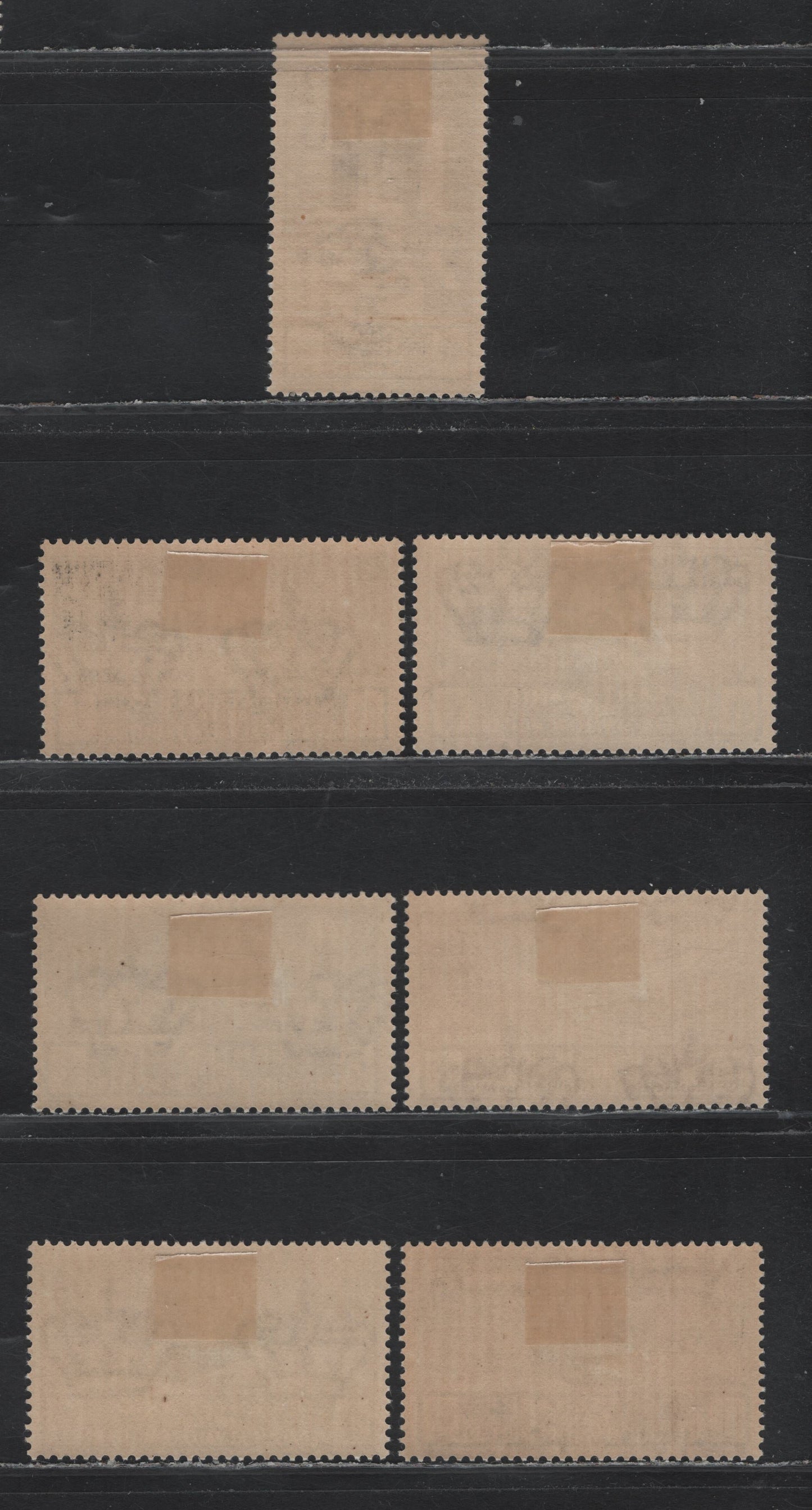 Lot 186 Italy SC#C66-C72 25c - 3l+2l Dark Green - Brown Black, 1934 Centenary Of Military Mdeal of Valour Airmail Issue, 7 F/VFOG Singles