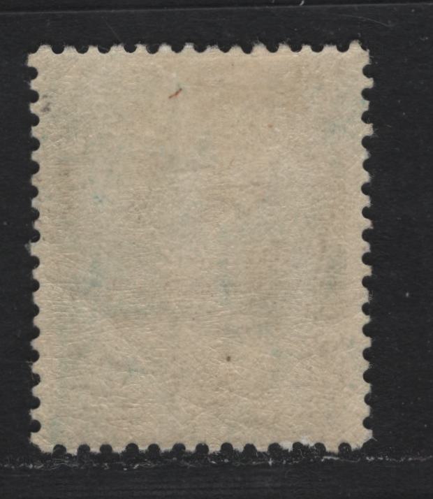 Lot 240 Newfoundland #122 10c Bottle Green, 1919 Trail of the Caribou Issue, A VFOG Single, WM-B Paper, Comb Perf 14x13.9