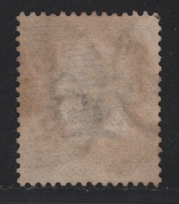 Lot 100 Great Britain SG#163 1/- Orange Brown, 1880-1883 Queen Victoria Surface Printed Issue, A Very Fine Used Single, Plate 14, Imperial Crown Wmk